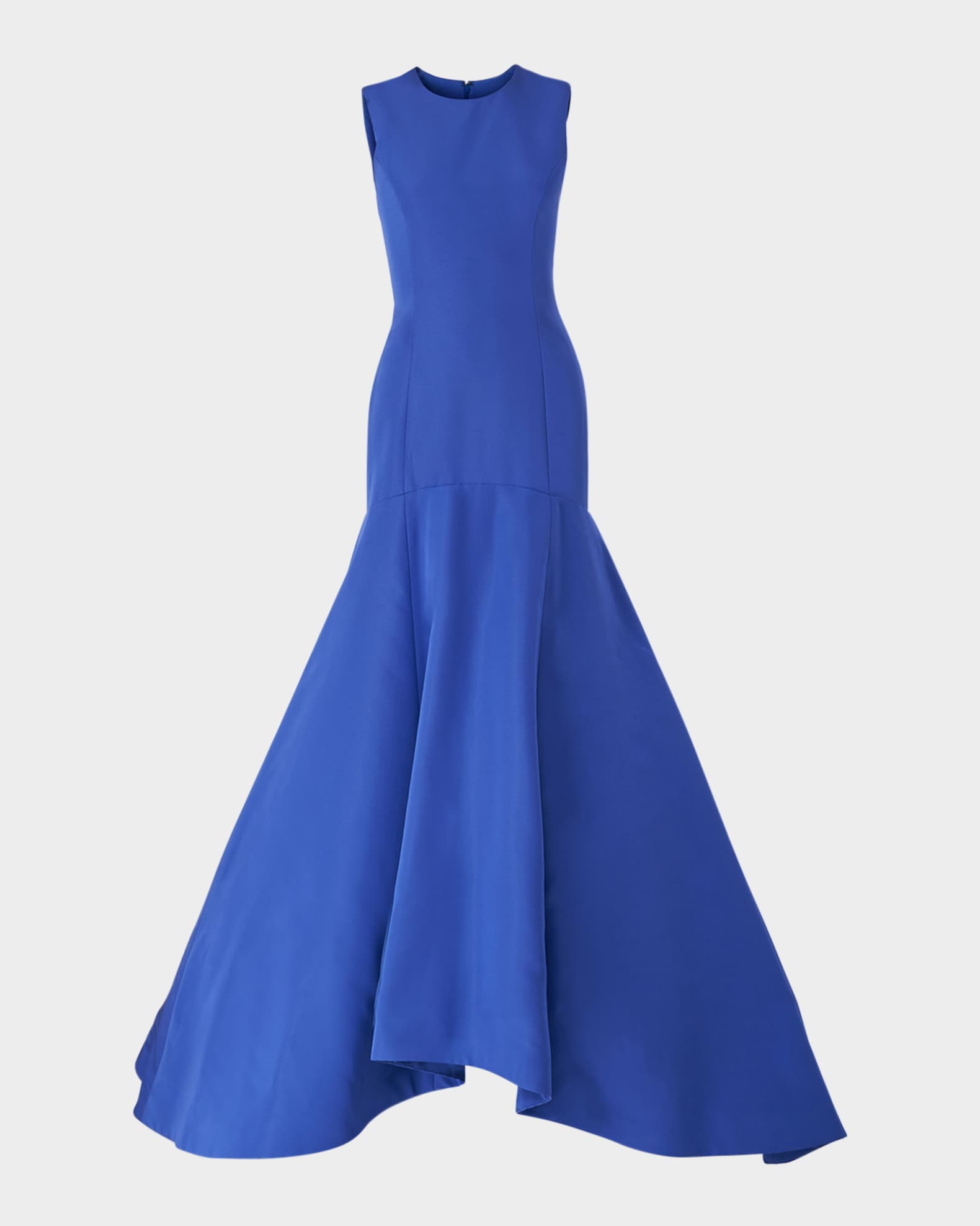Sleeveless Silk Mermaid Gown 0