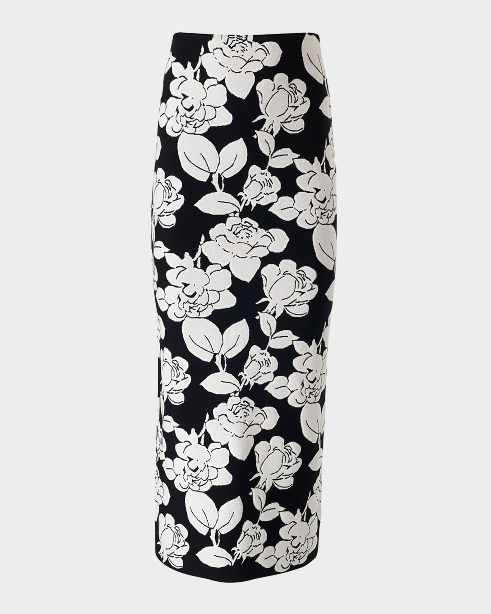 Flower Midi Pencil Skirt 0
