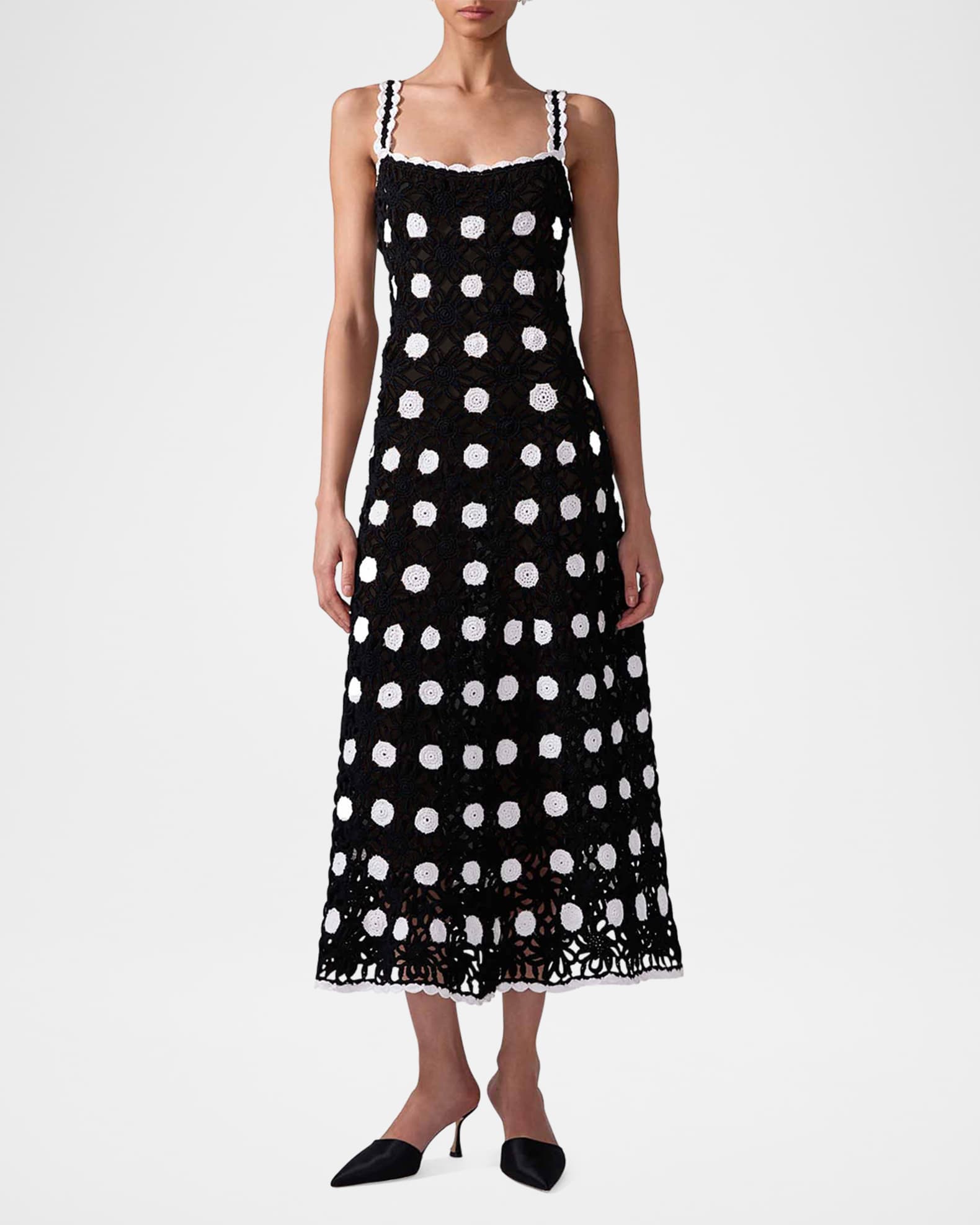 25SS新作【MARITHE】W CROCHET SLEEVELESS KNIT DRESS W CROCHET SLEEVELESS KNIT DRESS black - MARITHÉ+FRANҪOIS GIRBAUD