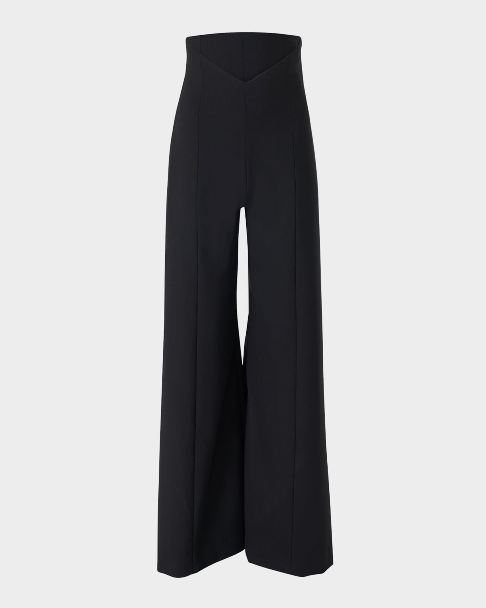 V-Waistband Wide-Leg Pants 0