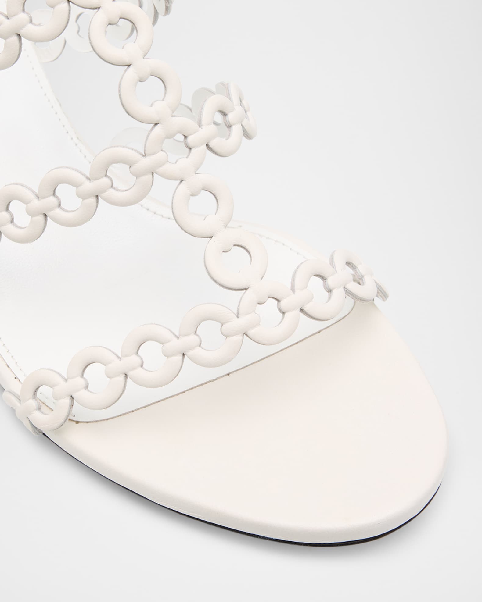 サンダル・ミュール AQUAZZURA SS25 INFINITY CHAIN SANDAL FLAT (ICHFLAS0 SUEESP) Infinity Chain Sandal Flat GOLD Aquazzura@ Official