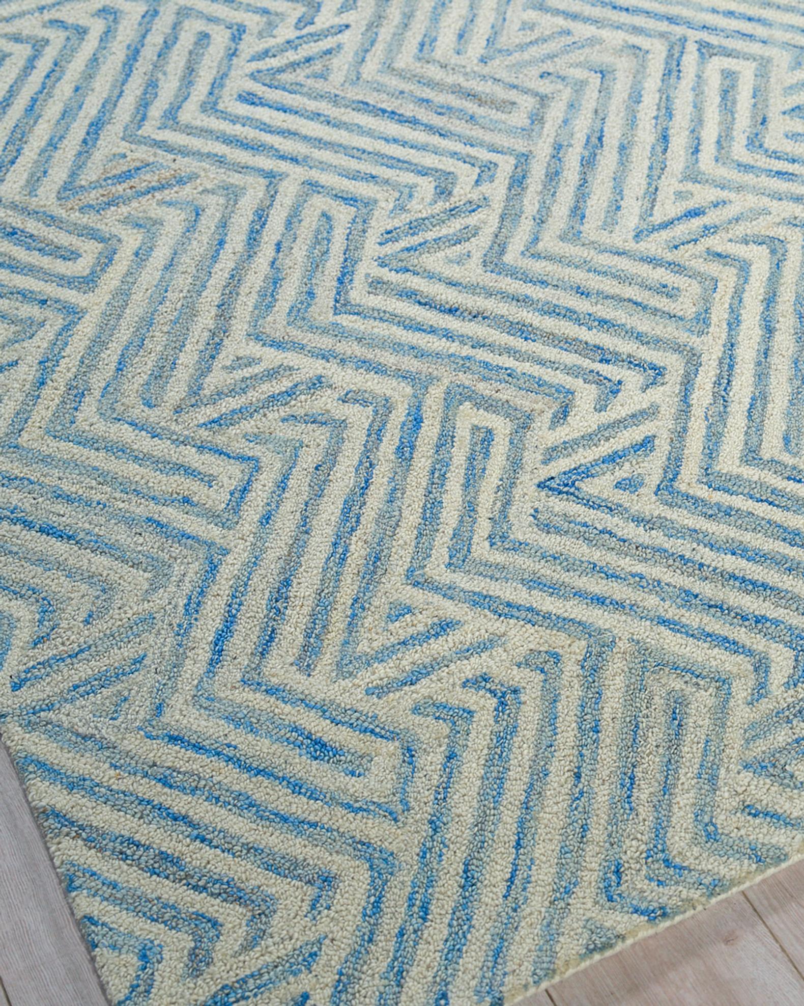 Prismatic Multicolor Swirl Hand-Tufted Rug | Neiman Marcus