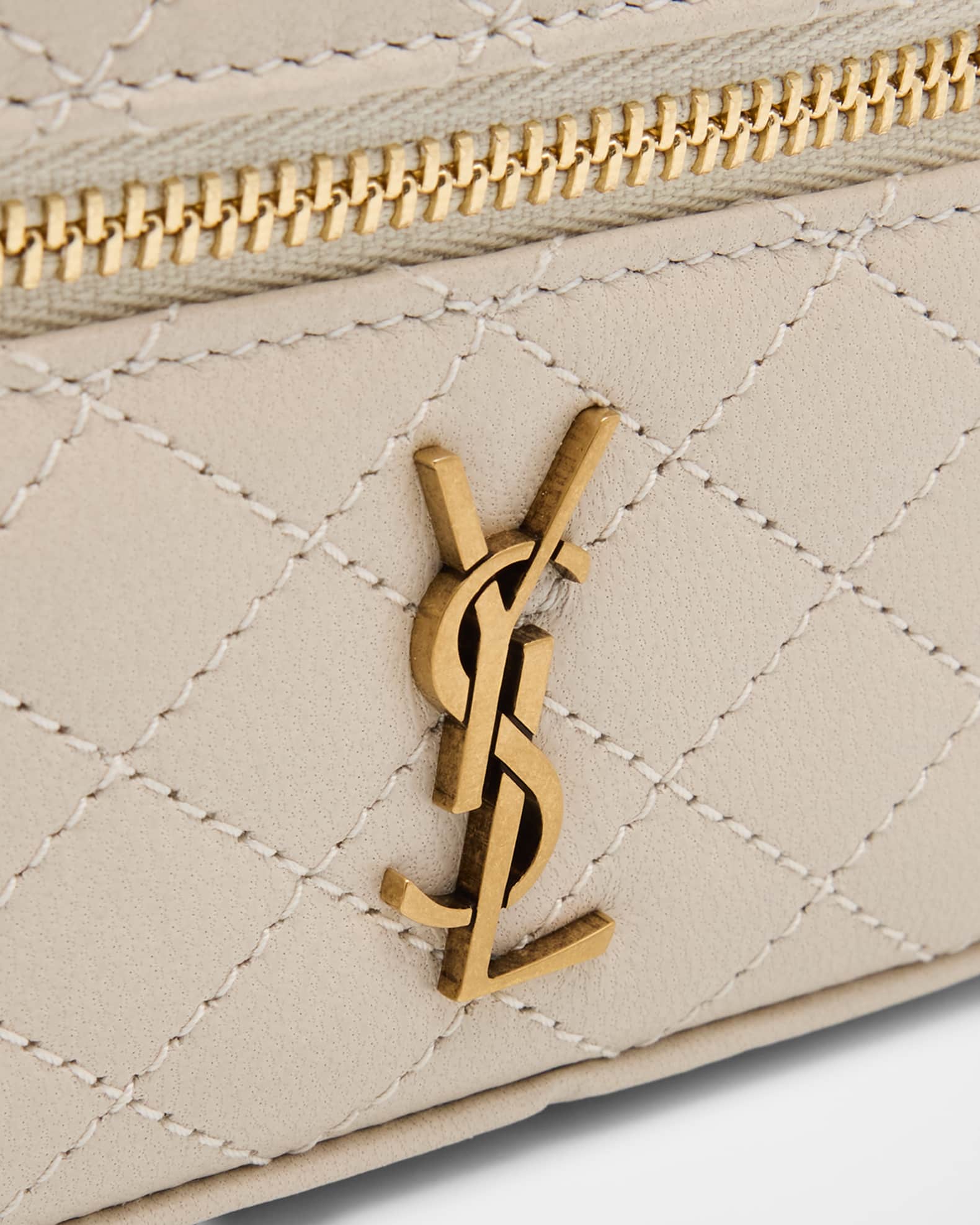 バッグ Monogram Quilted Vanity Bag Saint Laurent Gaby Vanity Quilted Leather Bag | Neiman Marcus