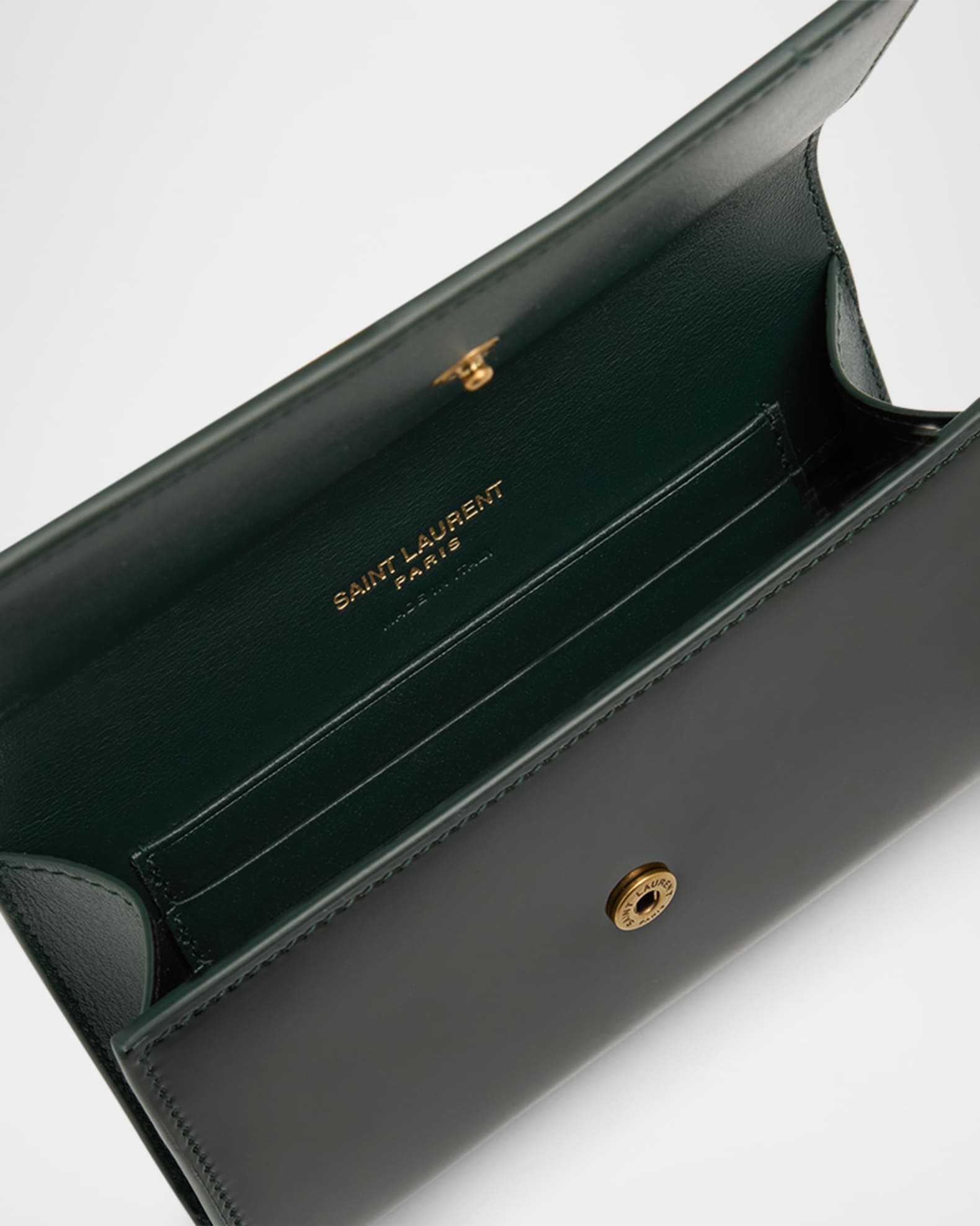 Saint Laurent 'Envelop’ wallet Saint Laurent Small YSL Envelope Wallet in Patent Leather