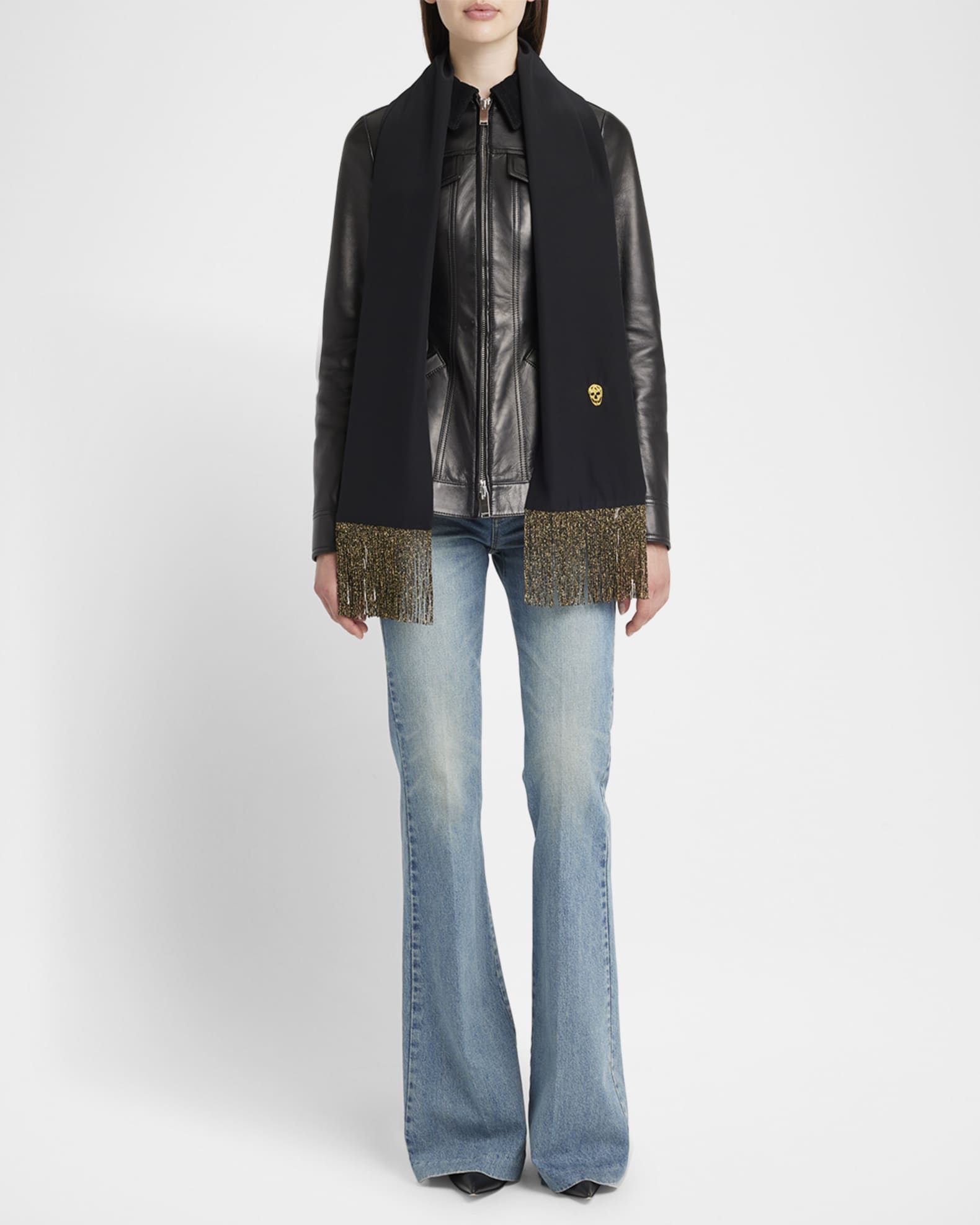 Scarf W/ Metallic Scarf 1