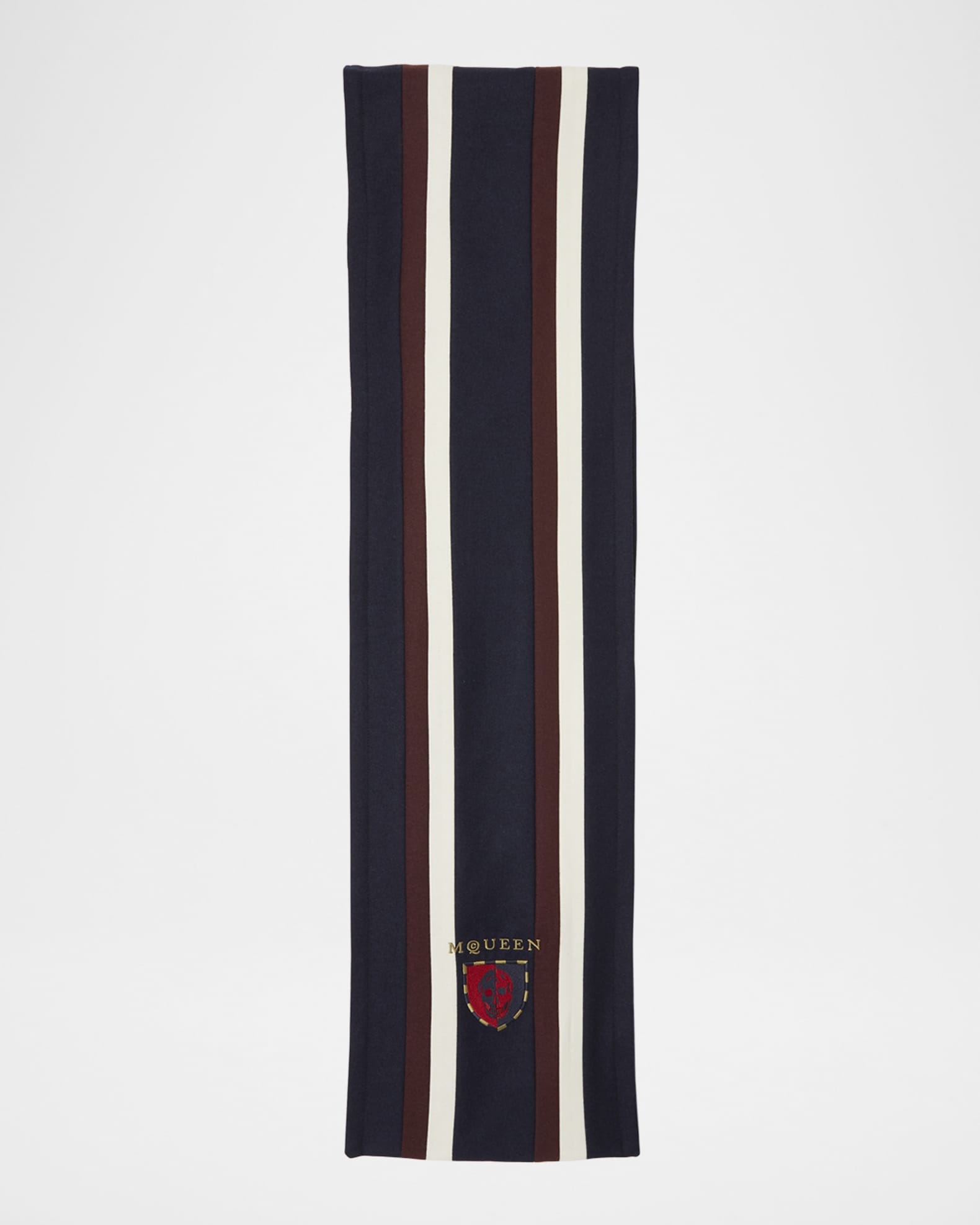 Striped Scarf W/ Logo Crest 0