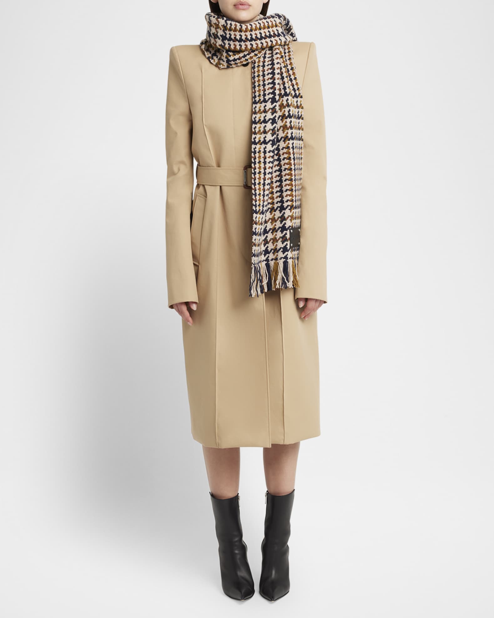Exploded Country Houndstooth-Print Scarf 1