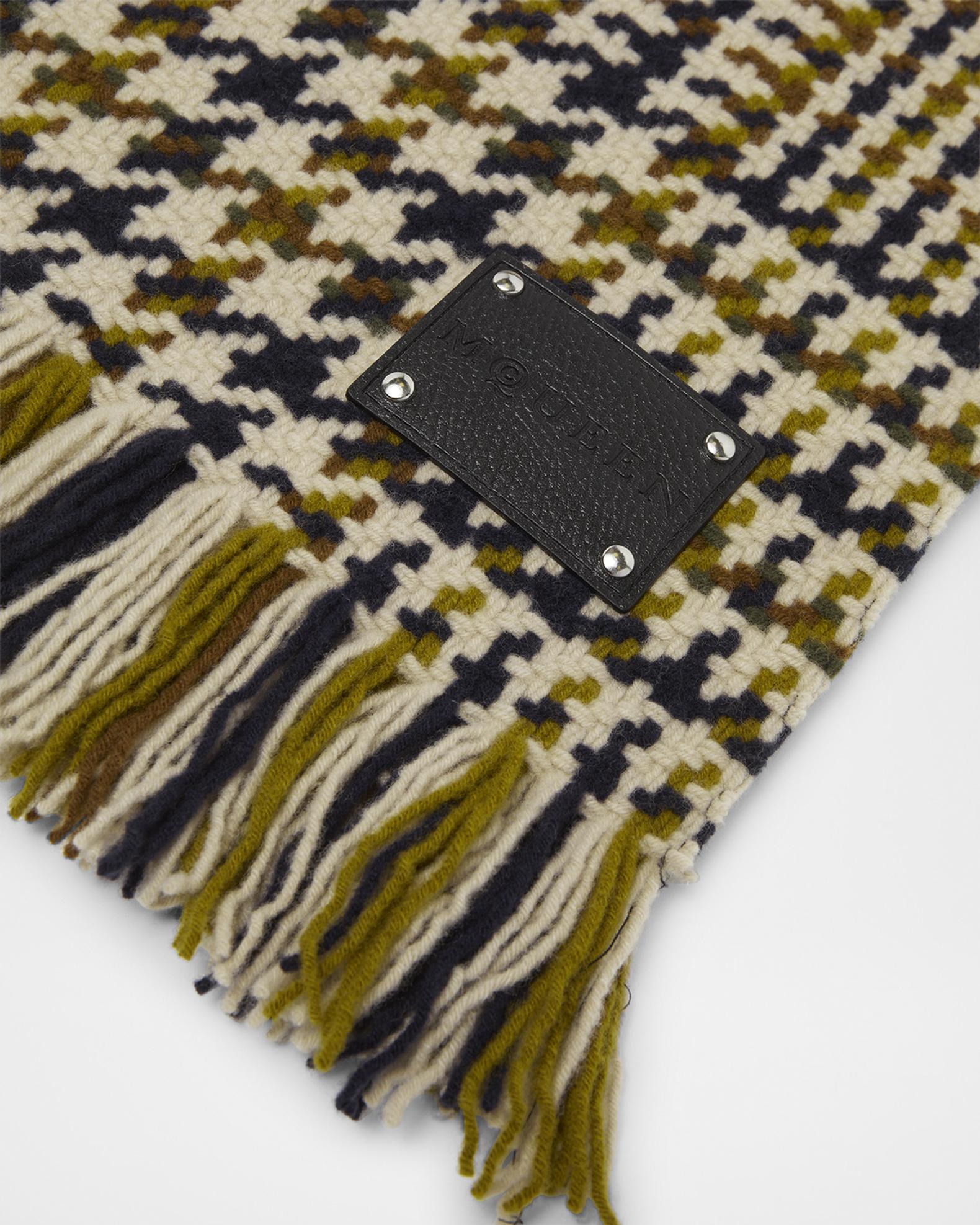 McQueen Exploded Country Houndstooth-Print Scarf | Neiman Marcus