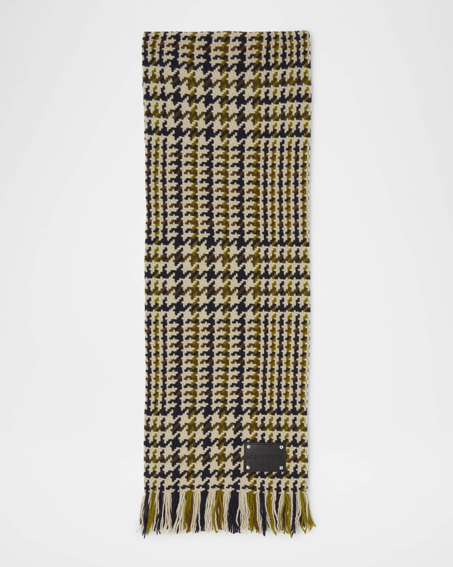 Exploded Country Houndstooth-Print Scarf 0