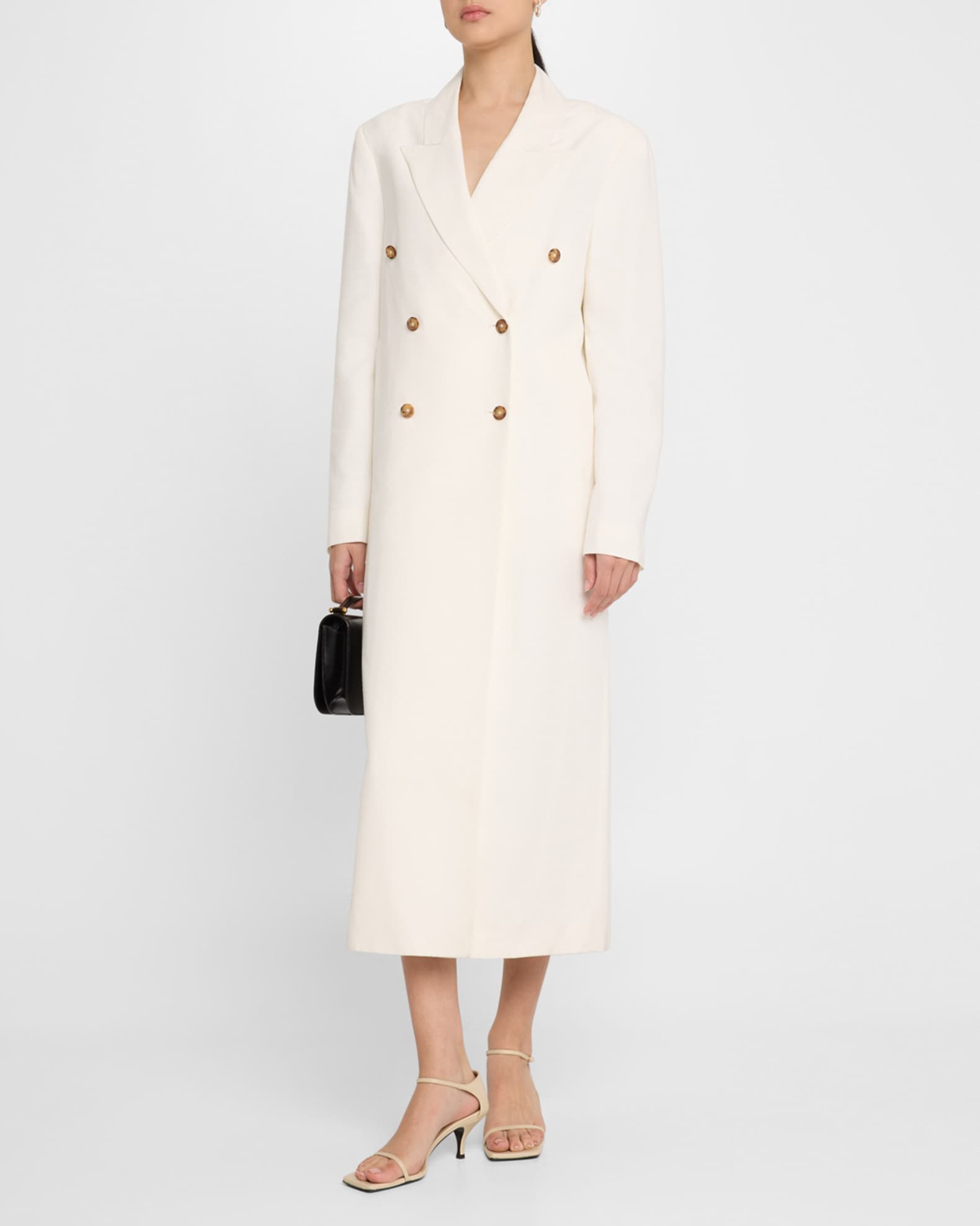 Temo Long Double-Breasted Coat 1