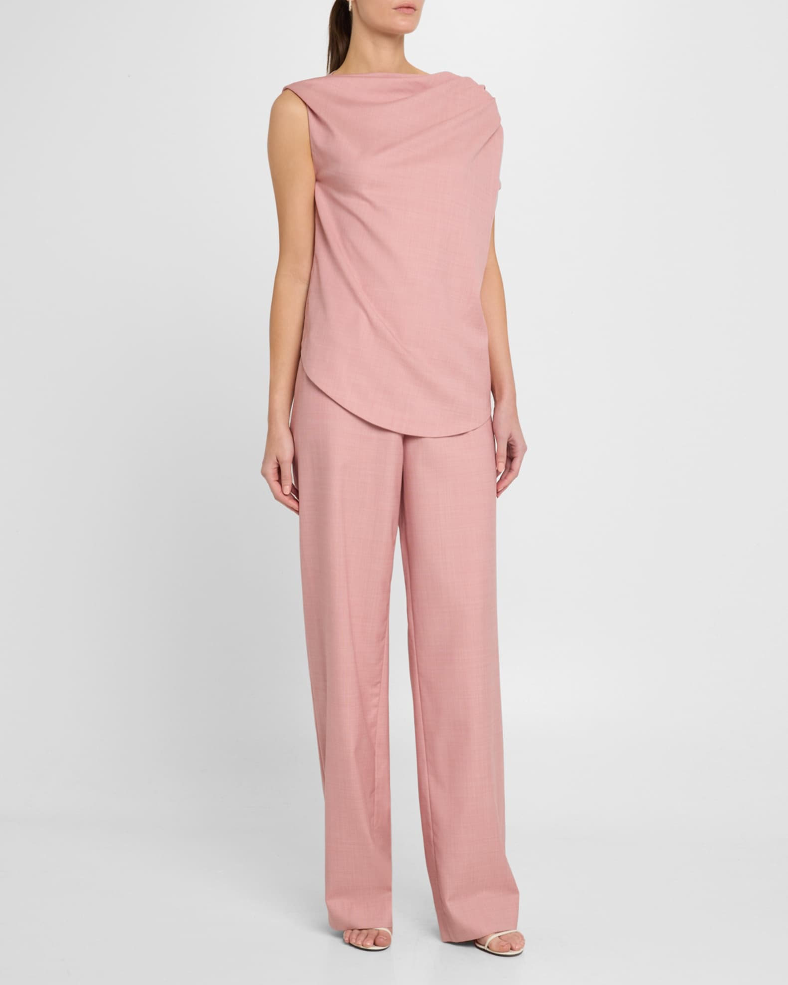 Lyra Draped Wool Blouse 1