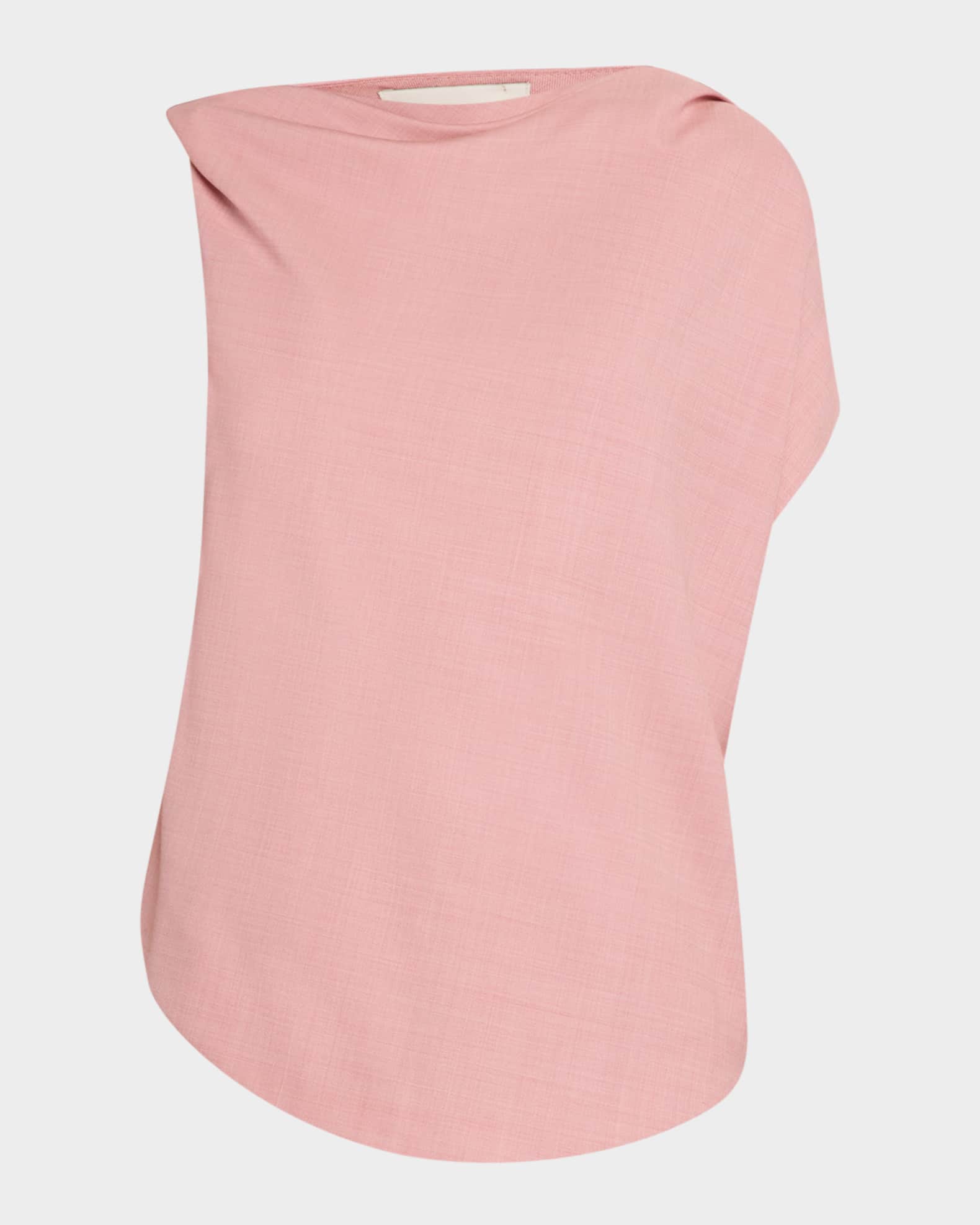 Lyra Draped Wool Blouse 0