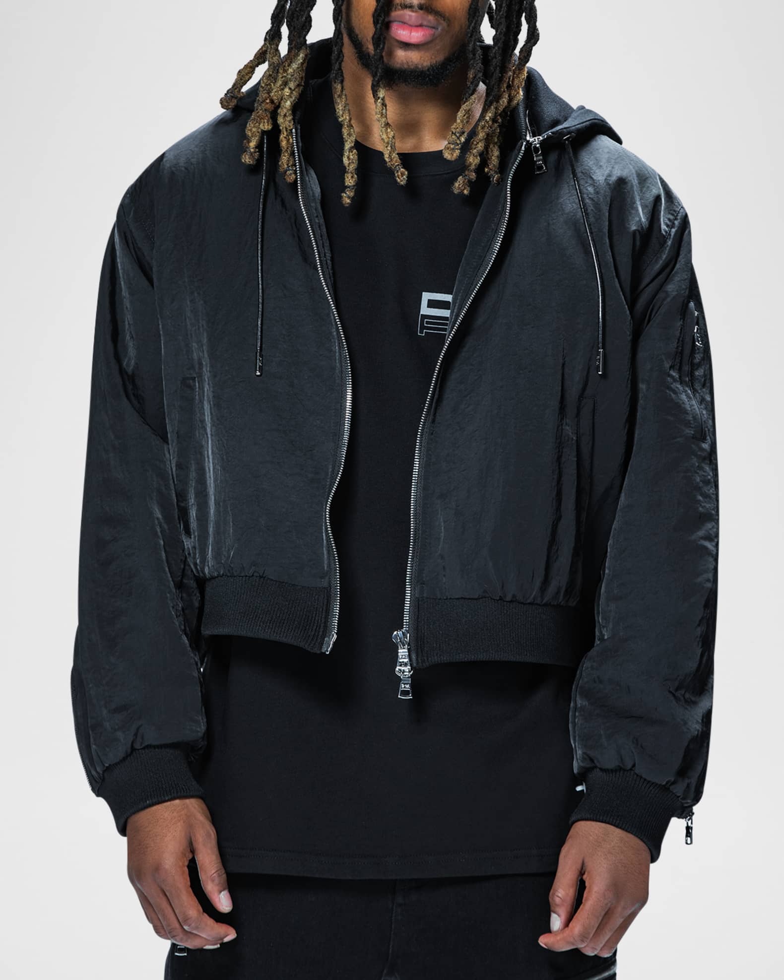 RTA x DDG Men s Mickie Jacket Black Zippers Men s L Sweaters
