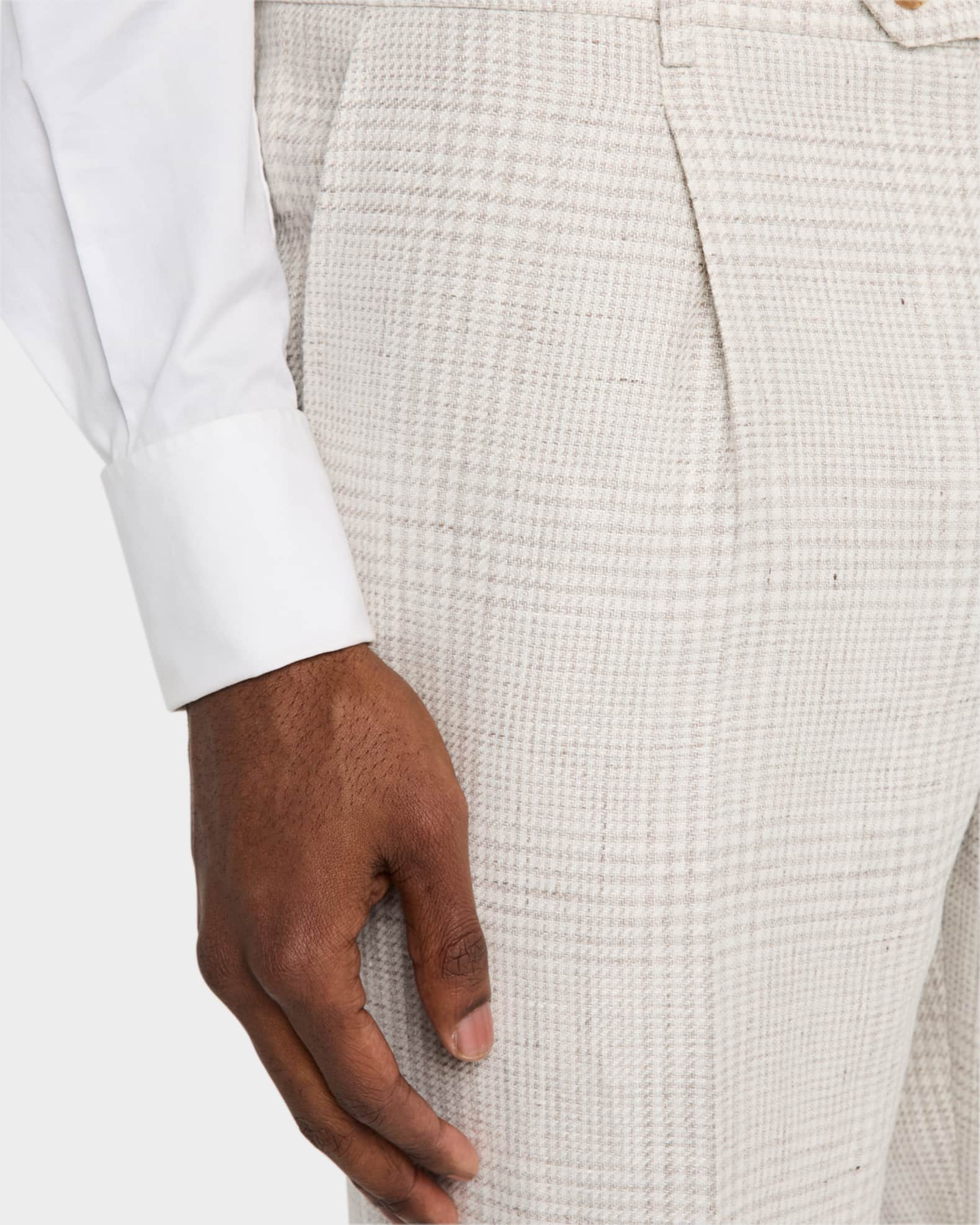 Brunello Cucinelli Men's Prince of Wales Plaid Cavallo Suit