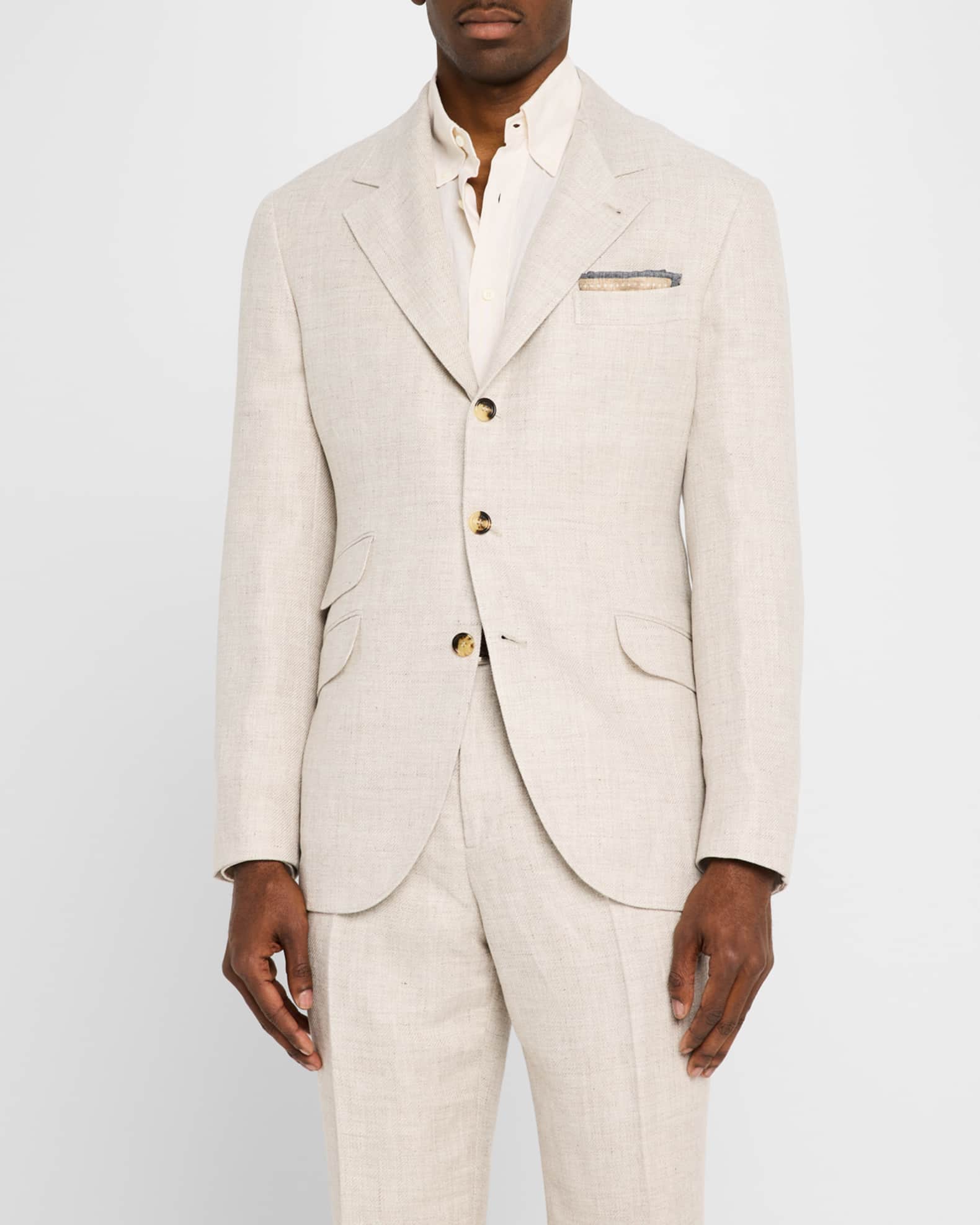 Brunello Cucinelli Men's Cavallo Two-Piece Suit | Neiman Marcus Brunello Cucinelli Men's Cavallo Two-Piece Suit | Neiman Marcus