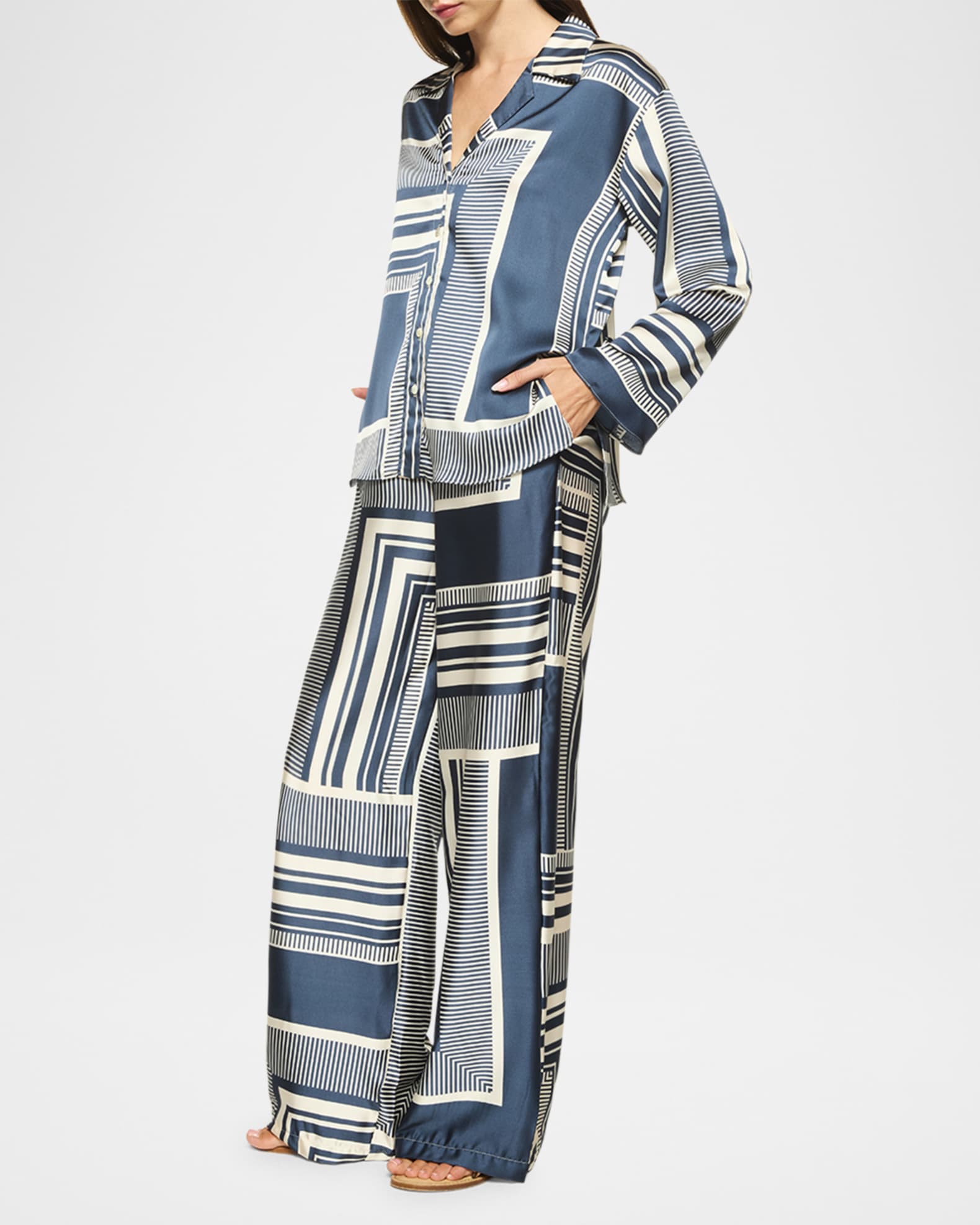 Reshma Satin Wide-Leg Pants 1