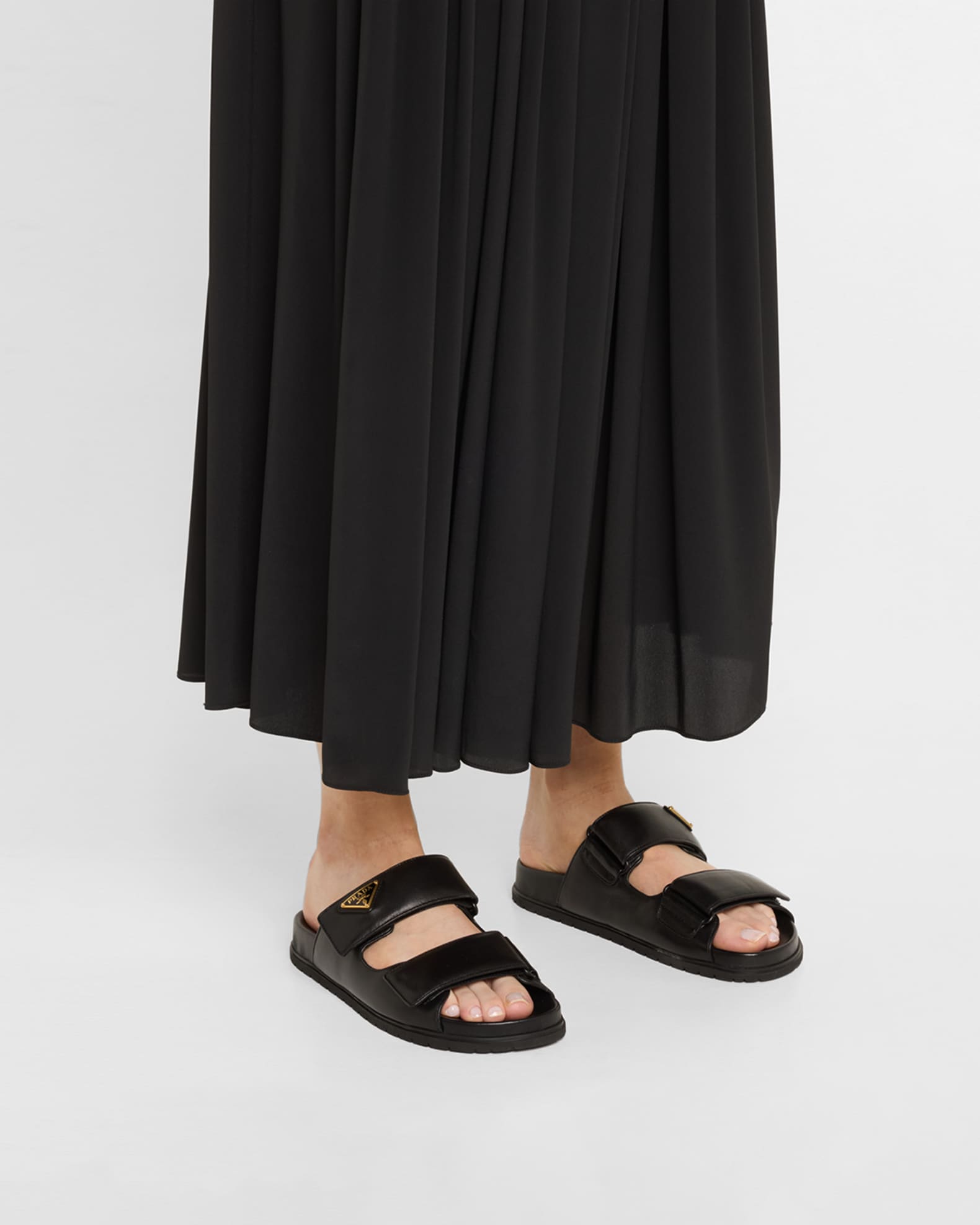 Leather Double-Grip Slide Sandals 1