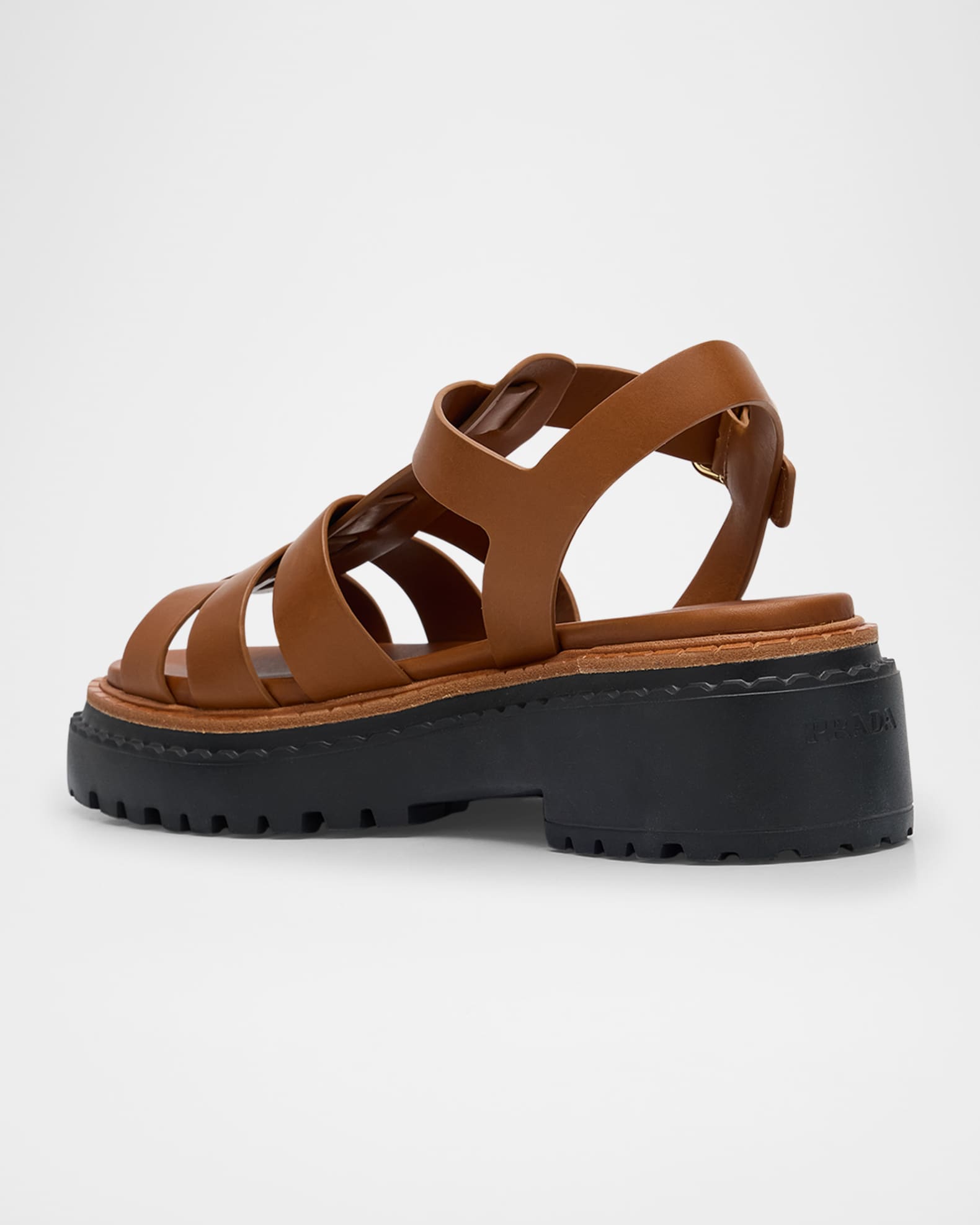 最大15%OFFクーポン Prada Leather Marcus Neiman | Sandals Fisherman Double-Buckle ブーツ