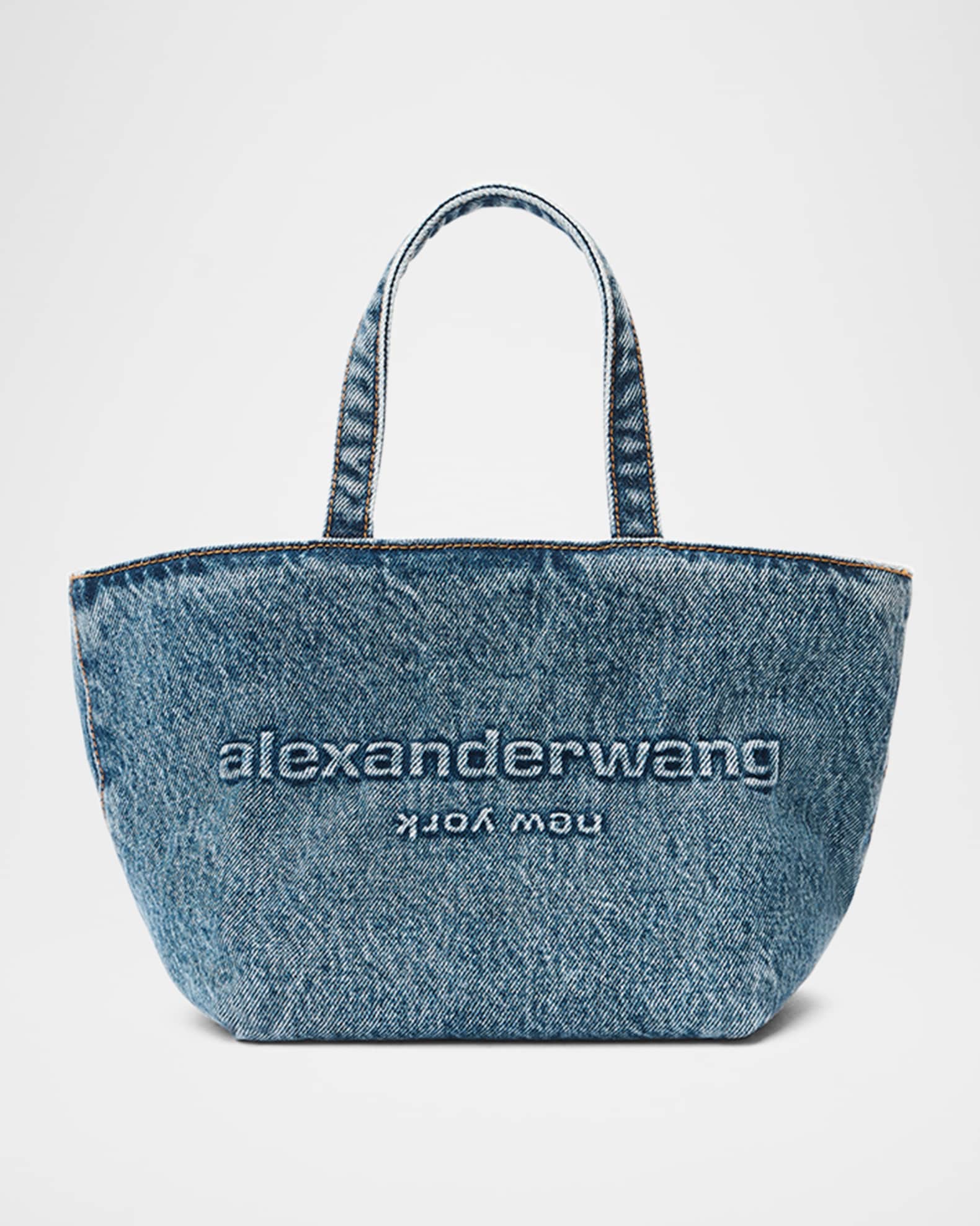 Alexander Wang Punch Small Denim Tote Bag Neiman Marcus