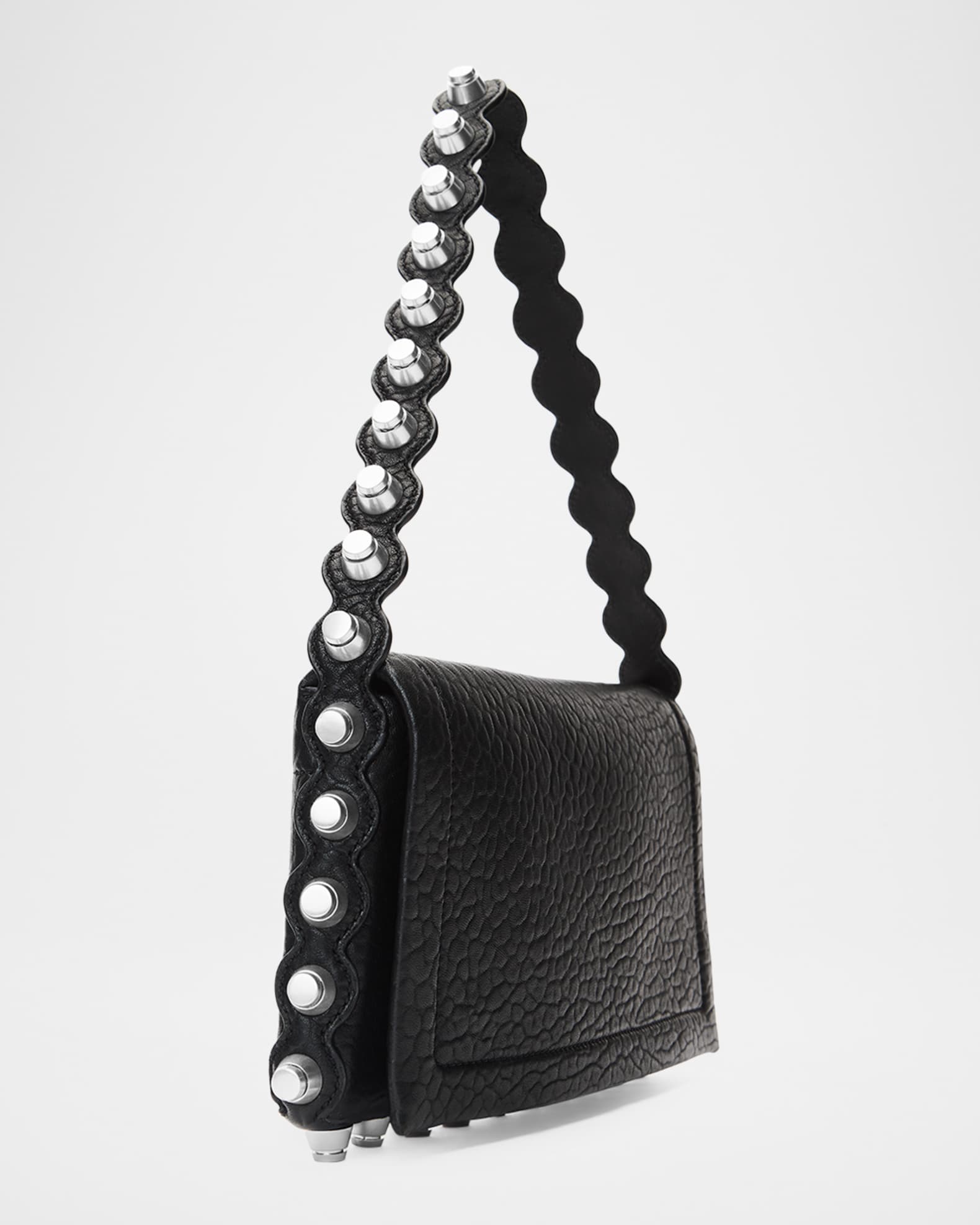 Alexander Wang Roz Flap Studded Leather Shoulder Bag | Neiman Marcus
