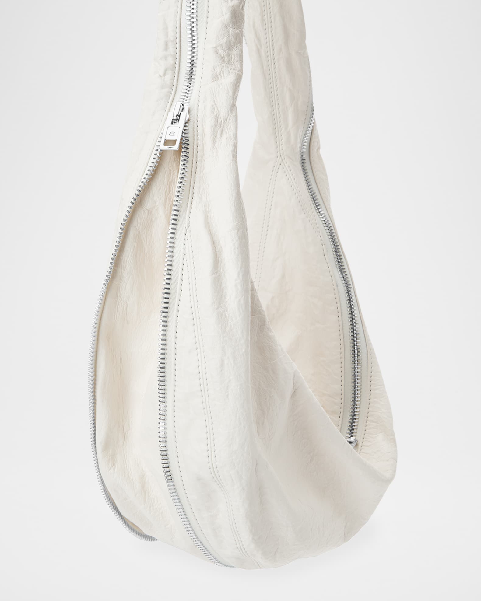 Alexander Wang Twyst Zip Leather Hobo Crossbody Bag | Neiman
