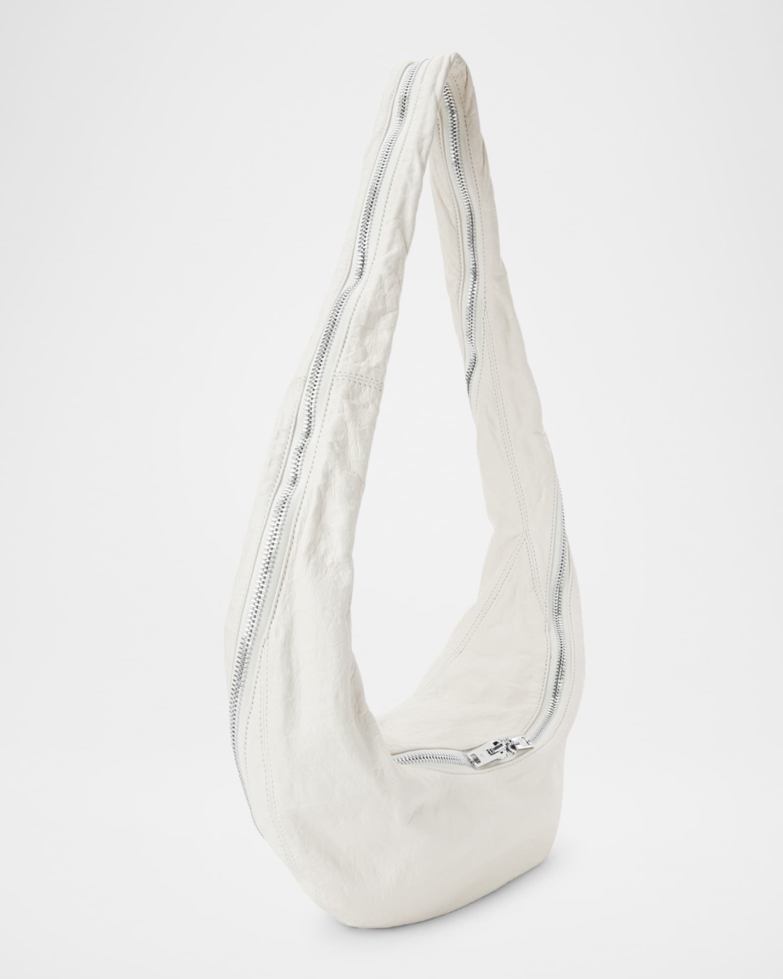 Alexander Wang Twyst Zip Leather Hobo Crossbody Bag | Neiman