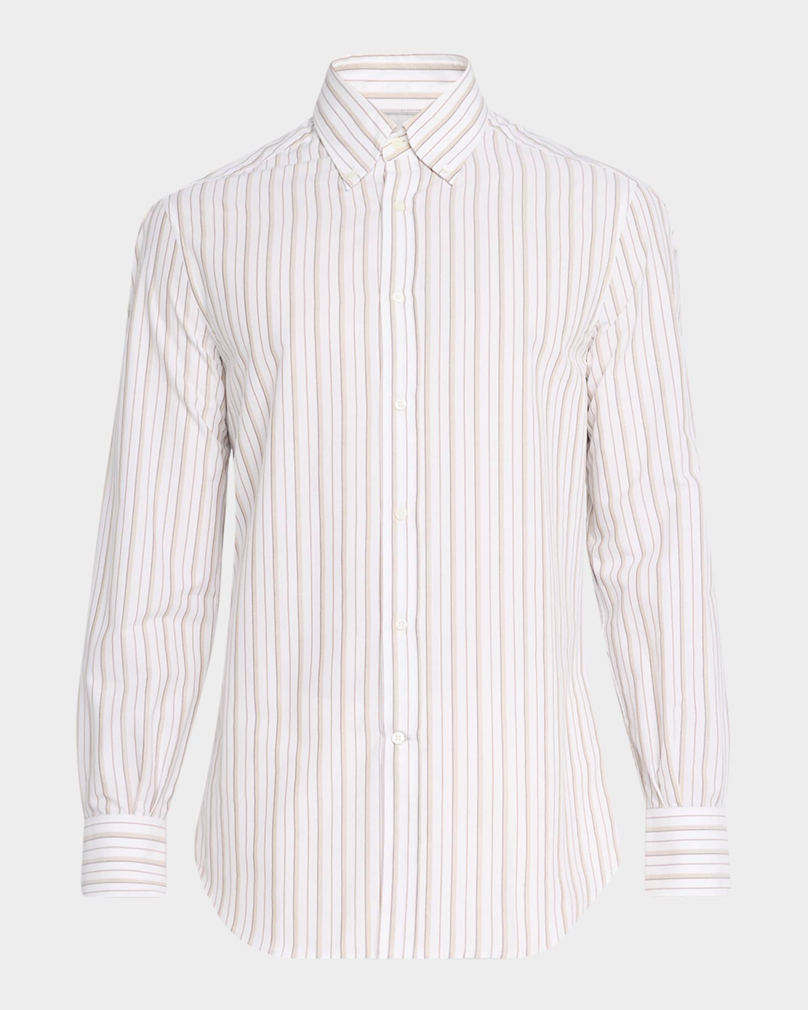 Men's Cotton Multi-Stripe Sport Shirt