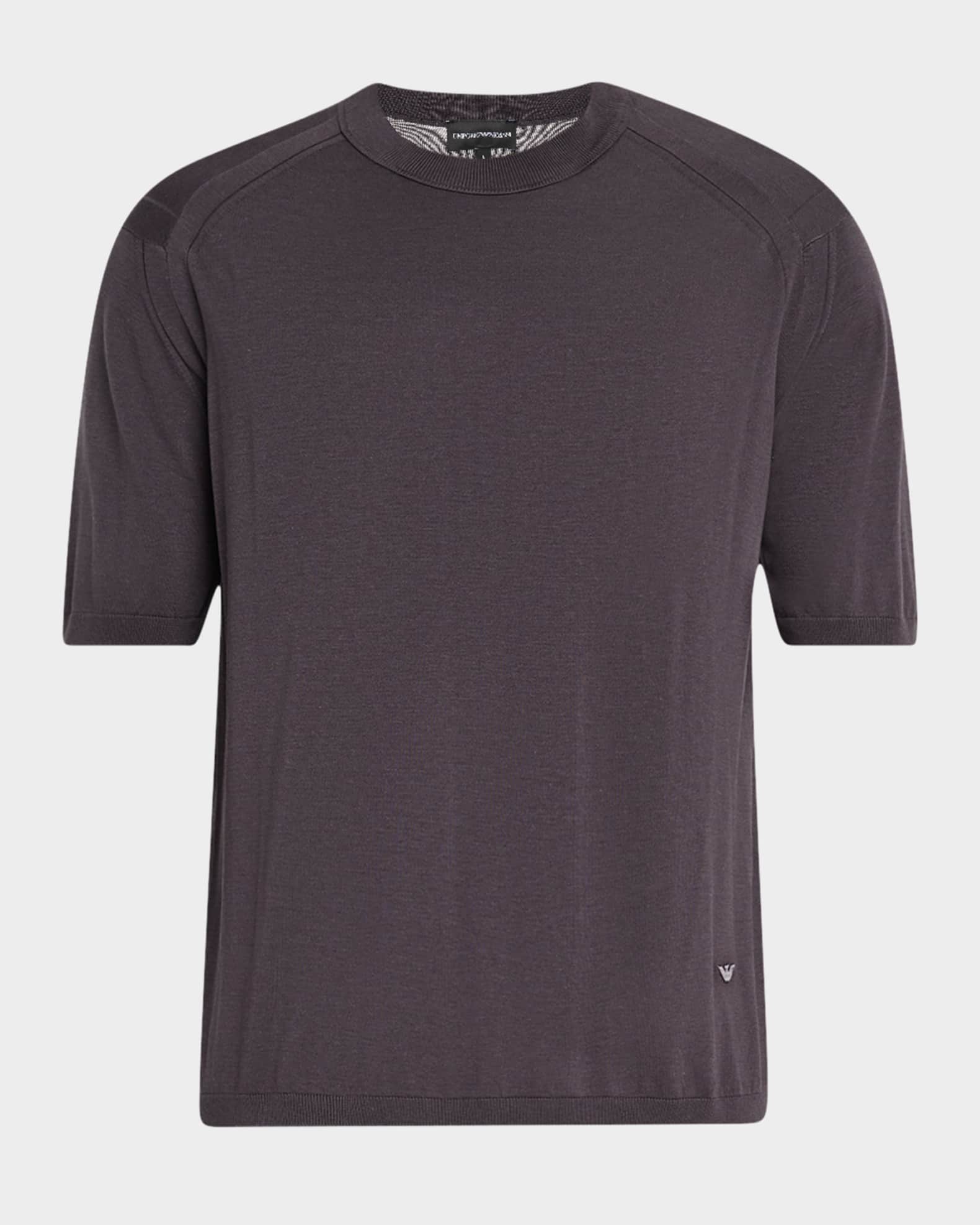 Men's Lyocell, Cotton and Silk Crewneck T-Shirt