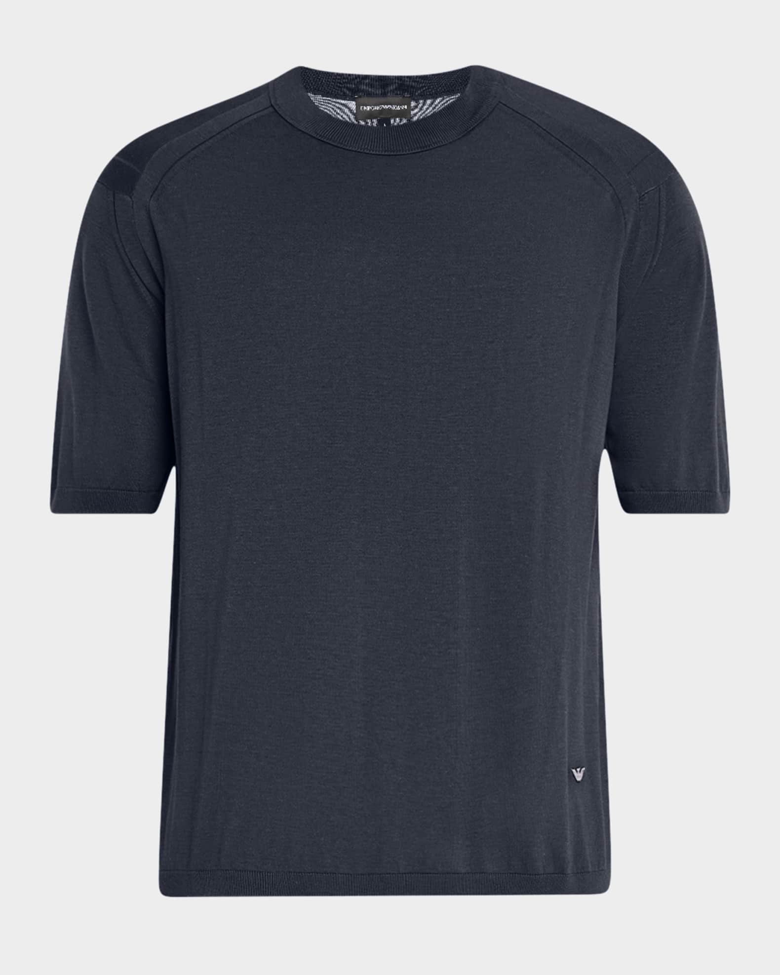 Men's Lyocell, Cotton and Silk Crewneck T-Shirt