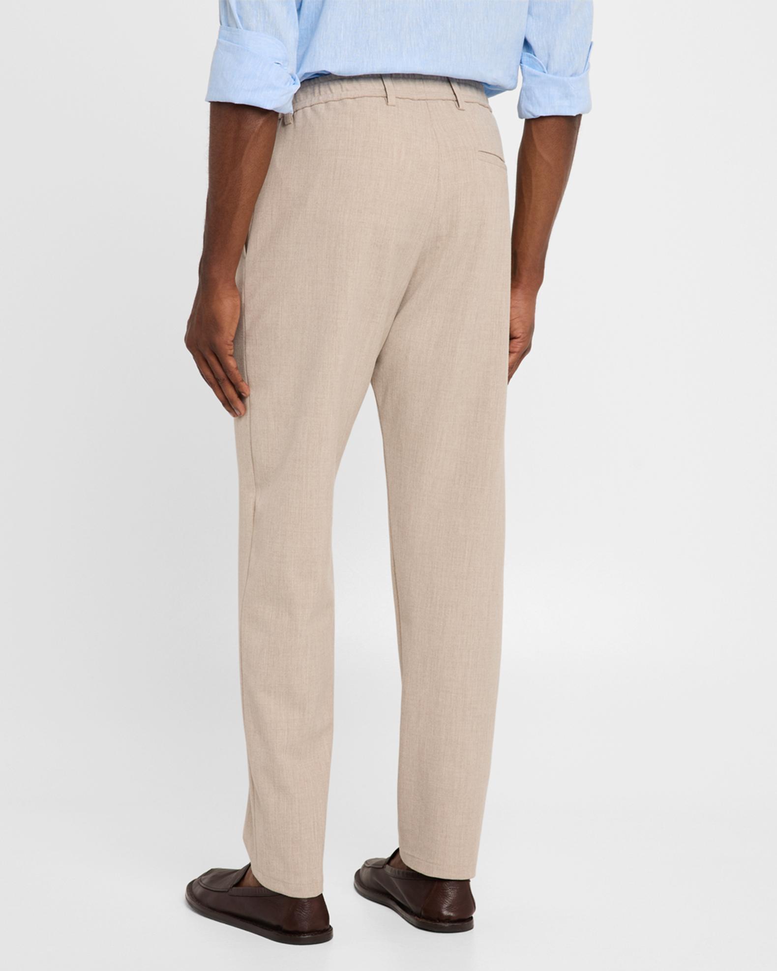 Emporio Armani Men's Stretch Gabardine Flat-Front Trousers