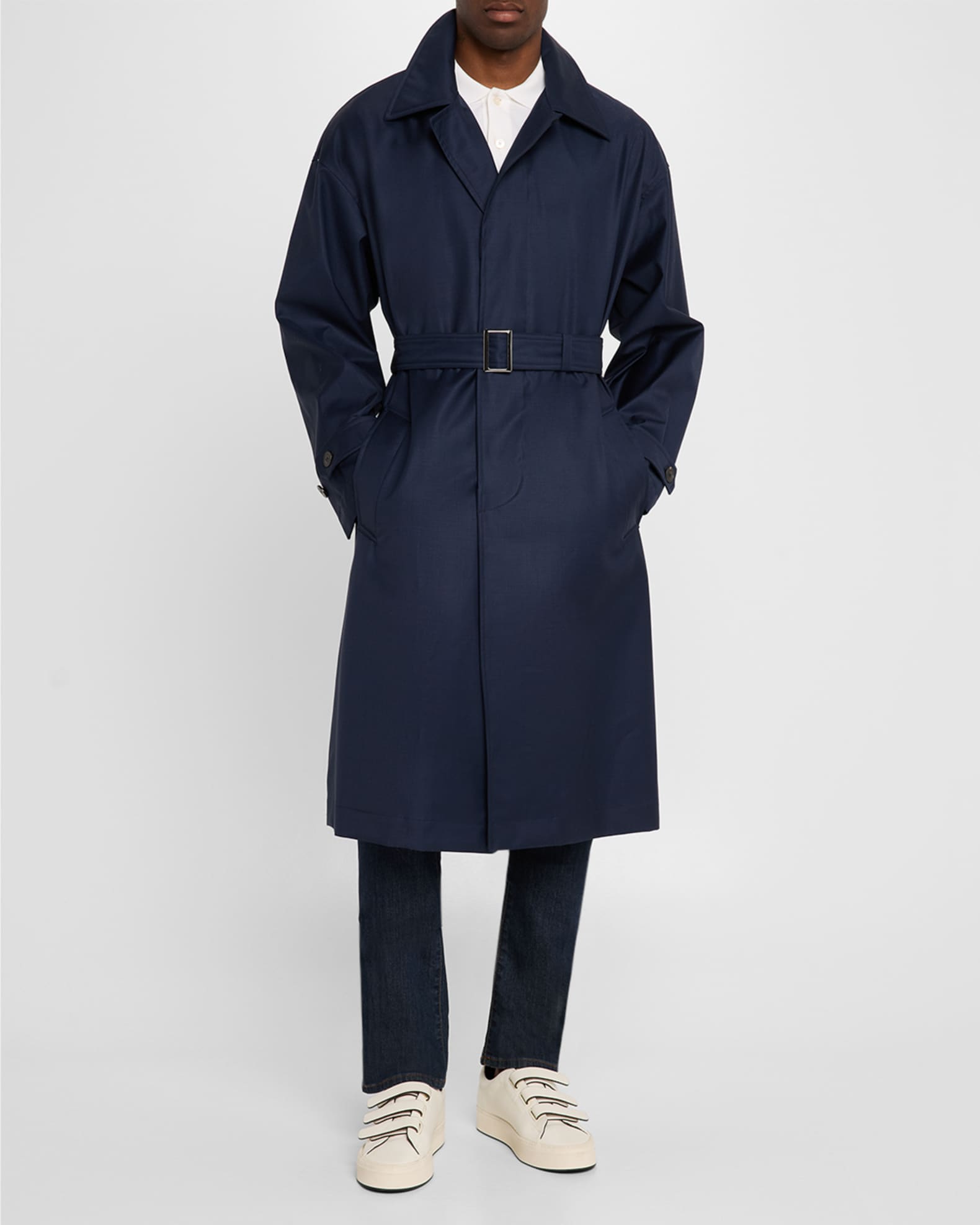 Men's Belted Trench Coat 1