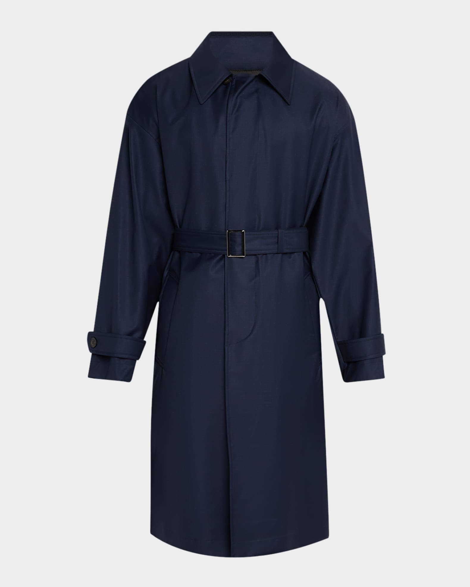 Men's Belted Trench Coat 0