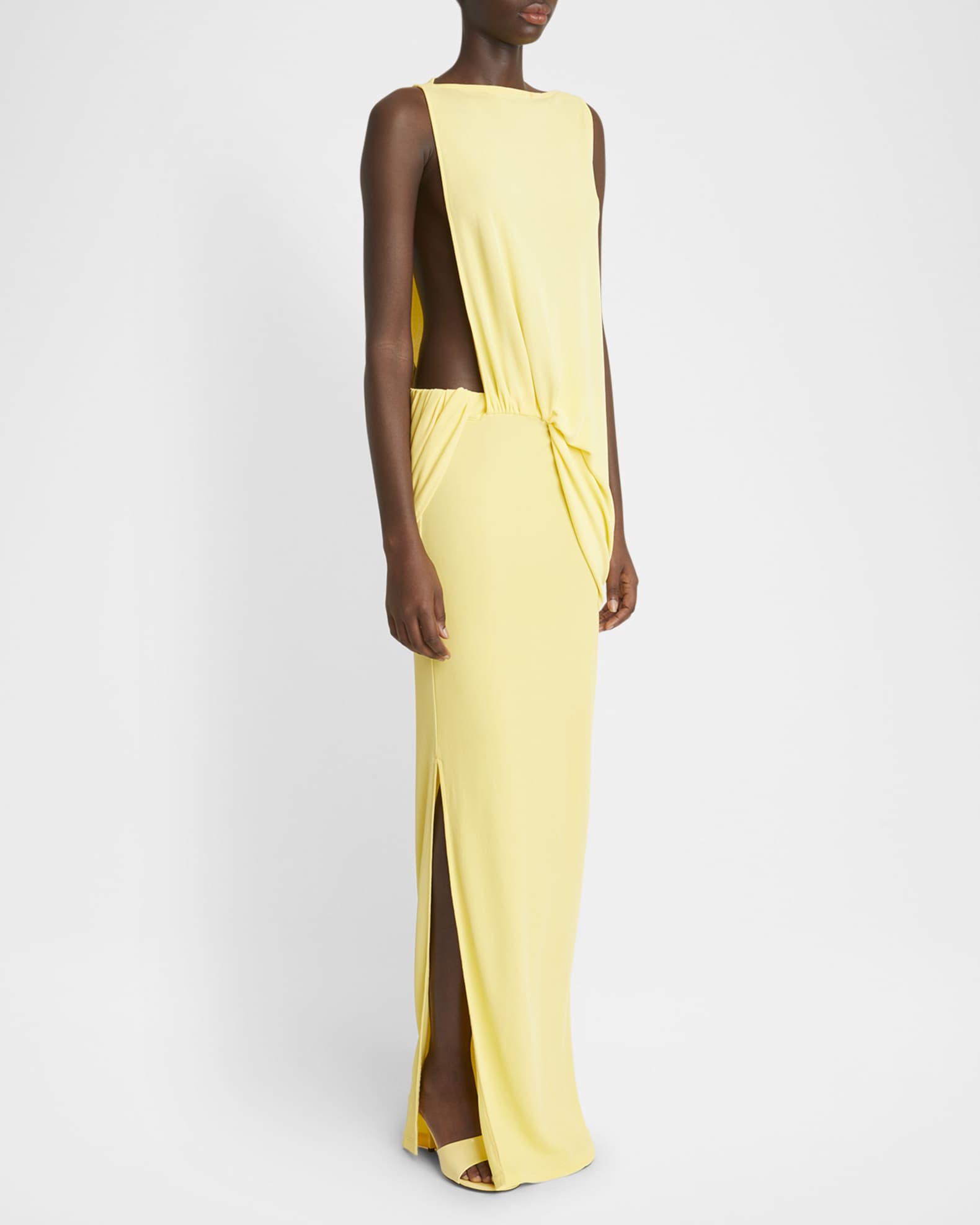 送料無料ライン対応ショップ限定キャンペーン Jacquemus Peplo Longue Cutout Long Dress | Neiman Marcus ワンピース