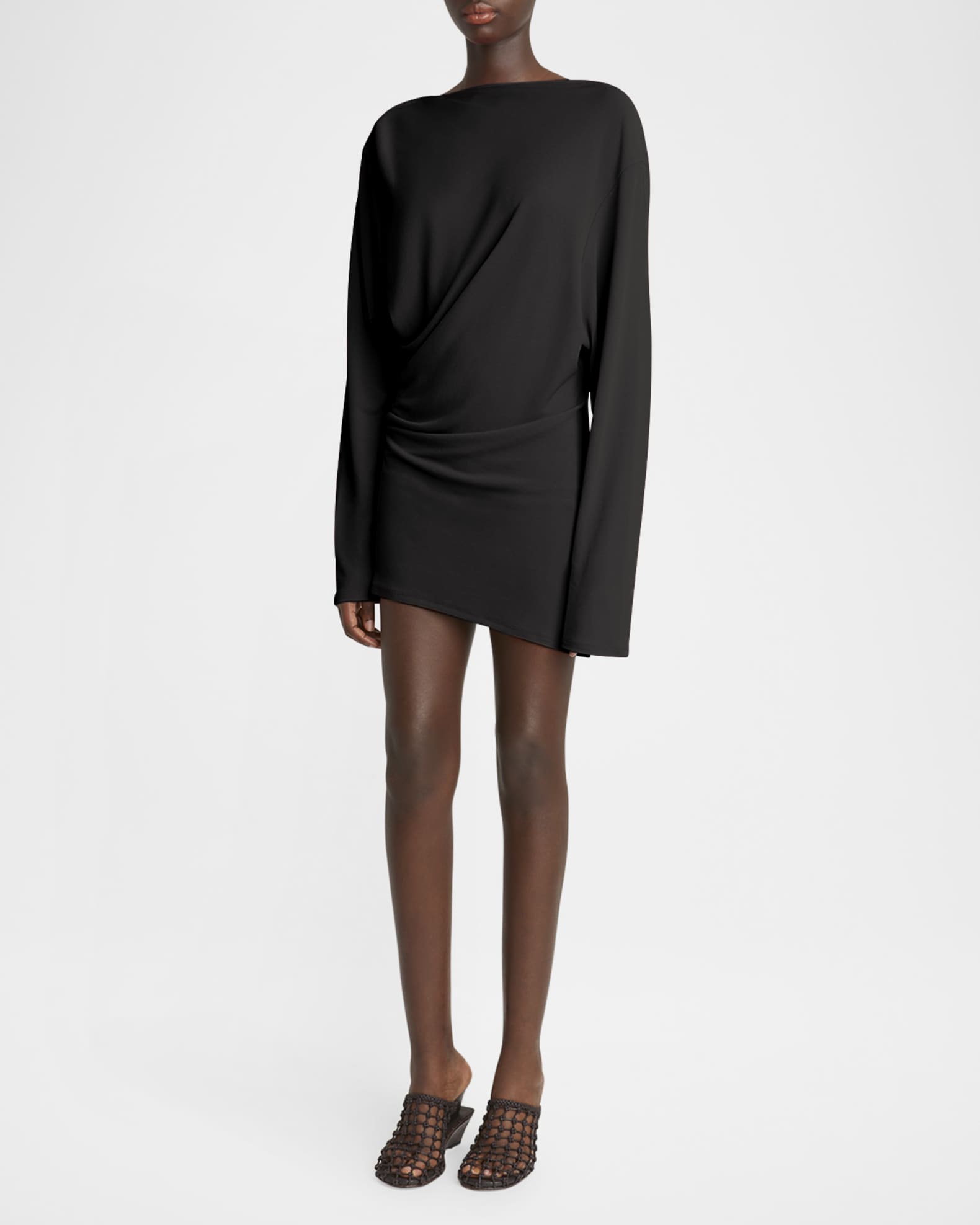Croisiere Draped Backless Mini Dress 1