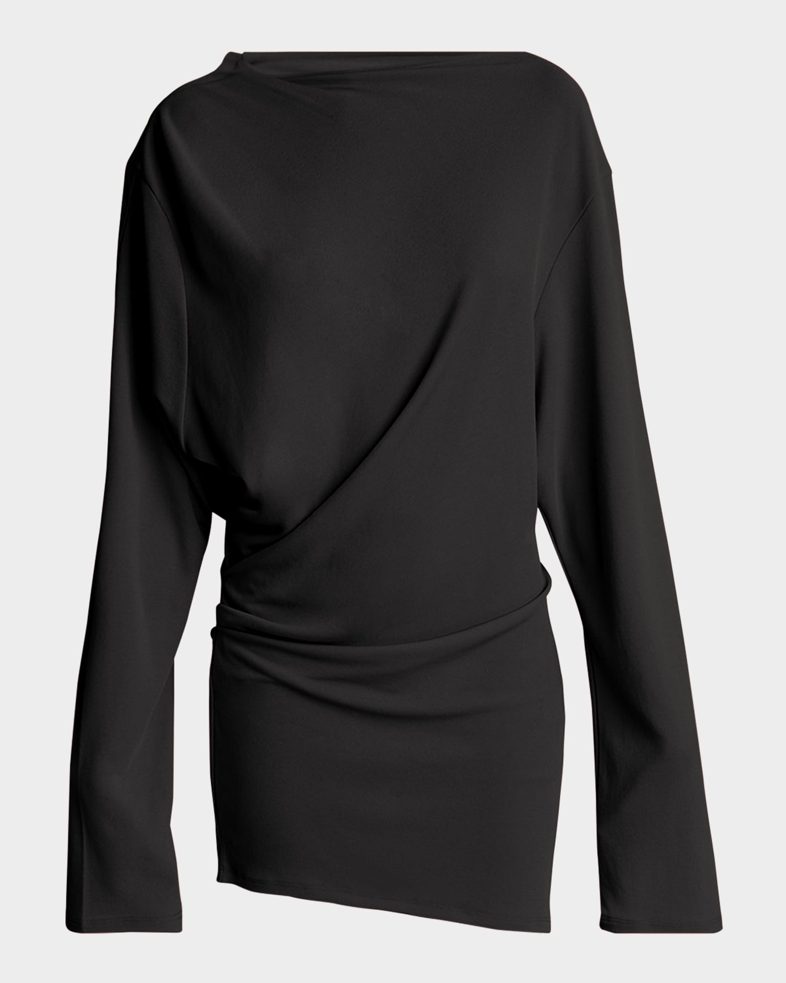 Croisiere Draped Backless Mini Dress 0