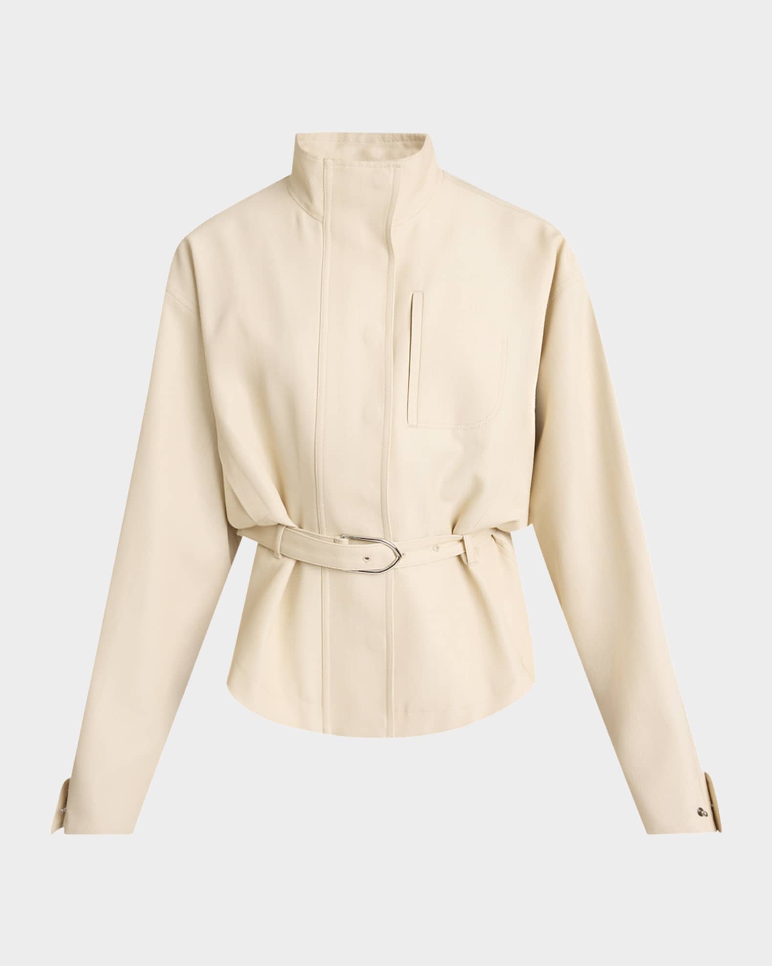 Ciro Belted Wool-Blend Jacket 0