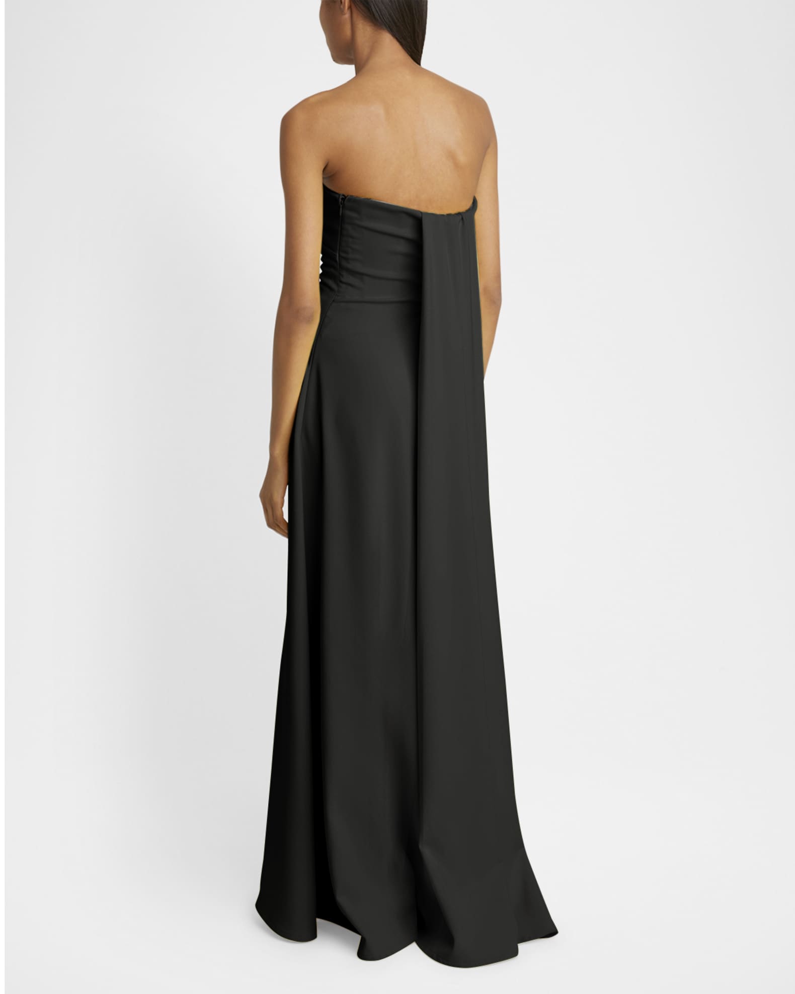 オールインワン・サロペット Jacquemus Draped Black Dresses Draped Maxi Dress (251DR105-1555-BLACK)