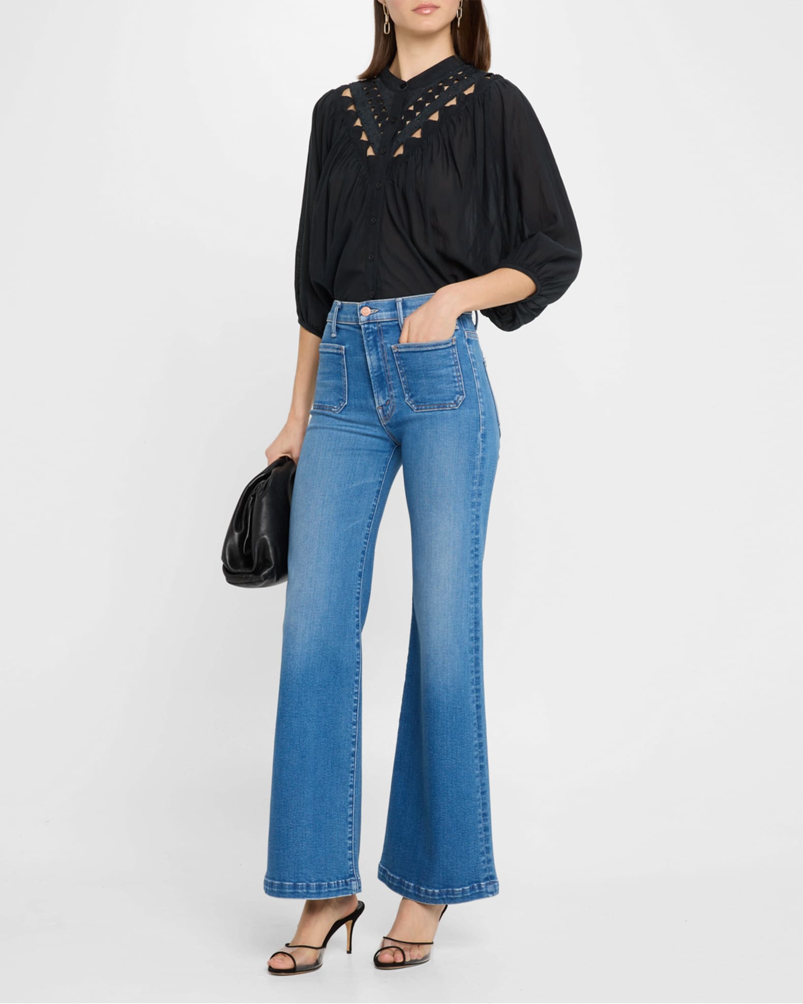 The Hustler Roller Patch Pocket Sneak Jeans