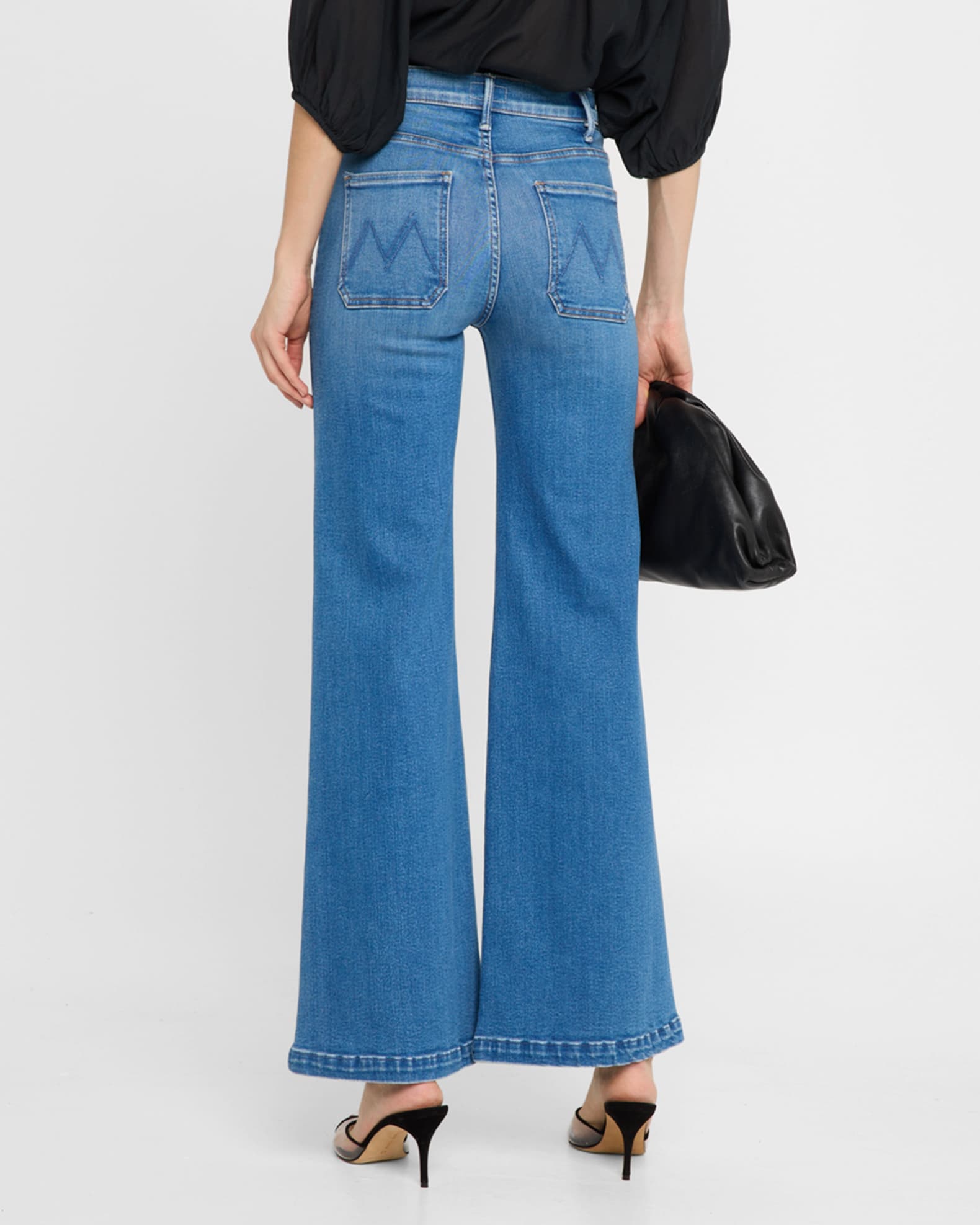 MOTHER The Hustler Roller Patch Pocket Sneak Jeans | Neiman