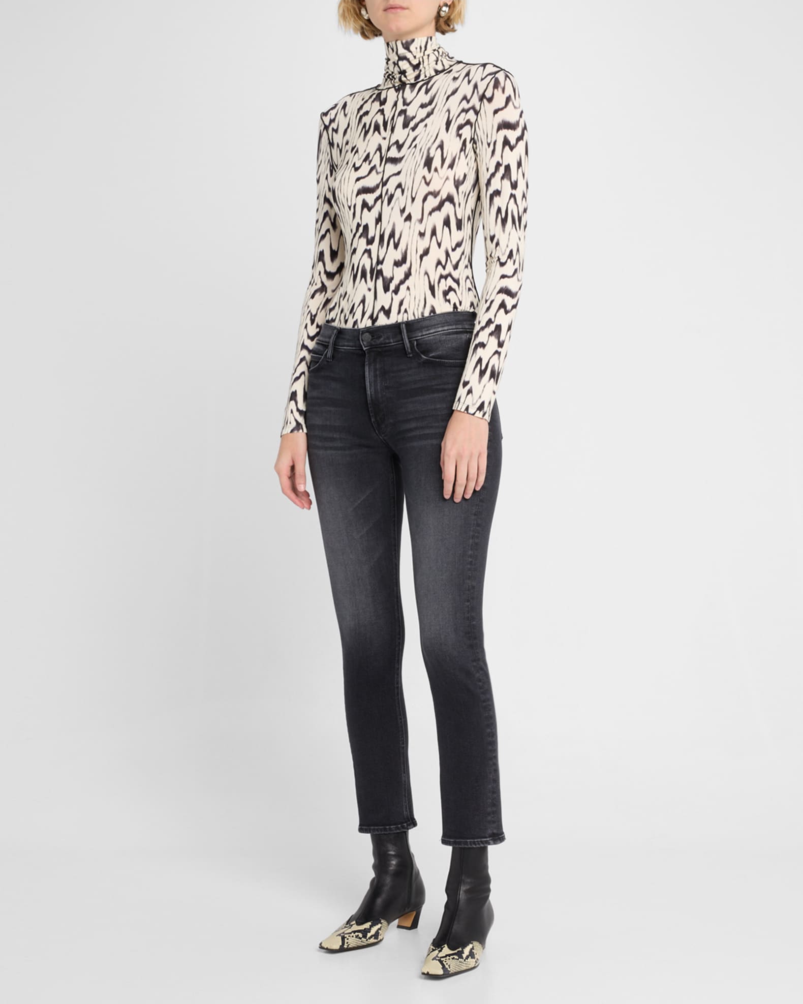 The Mid-Rise Dazzler Flood Jeans 1
