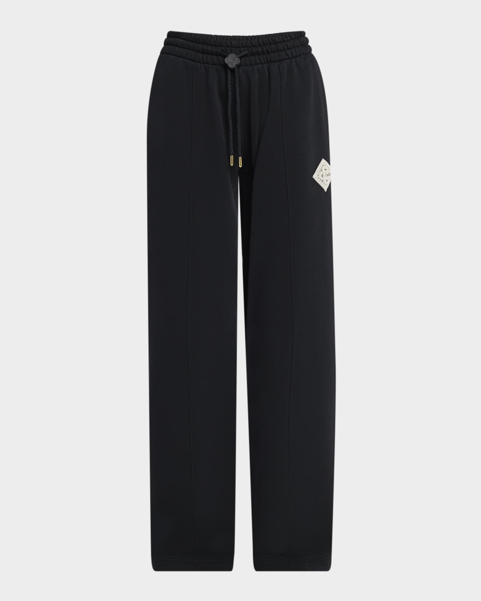 Embellished CC Patch Open-Hem Joggers 0