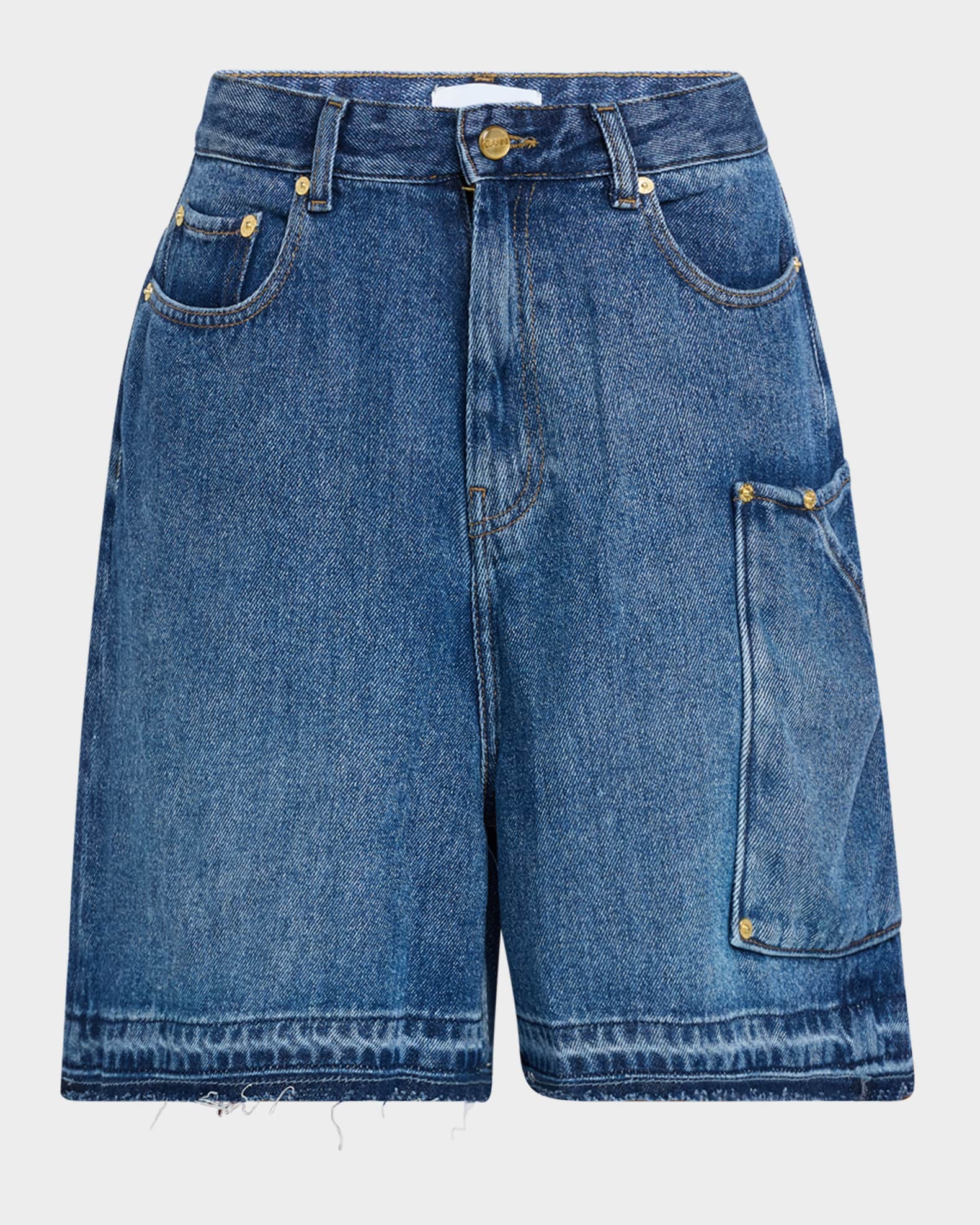 Denim Cargo Shorts 0