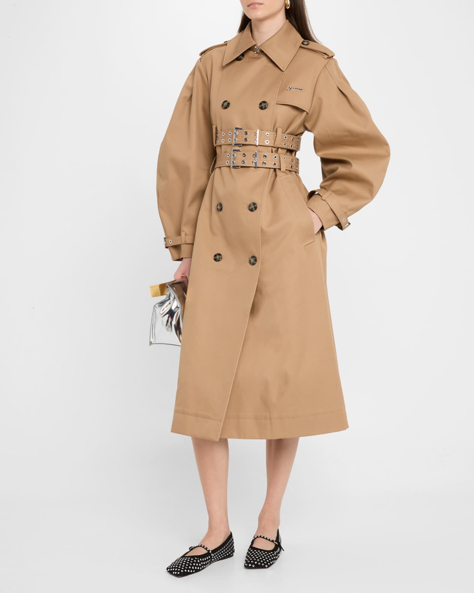 Bonded Cotton Trench Coat 1