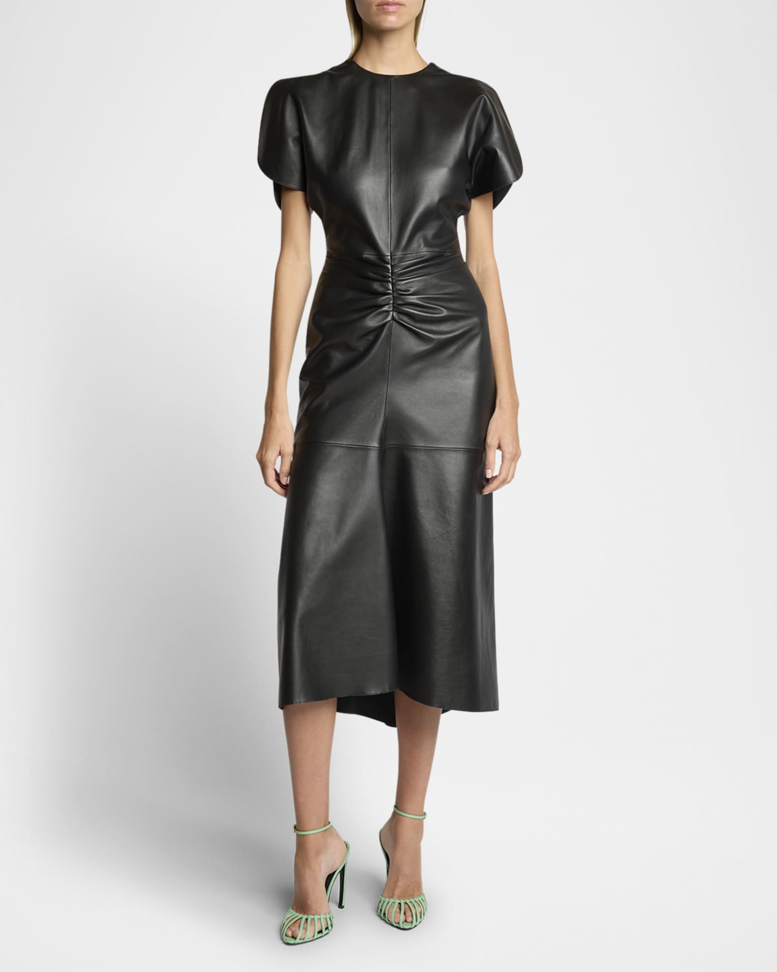 Victoria beckham leather dress top