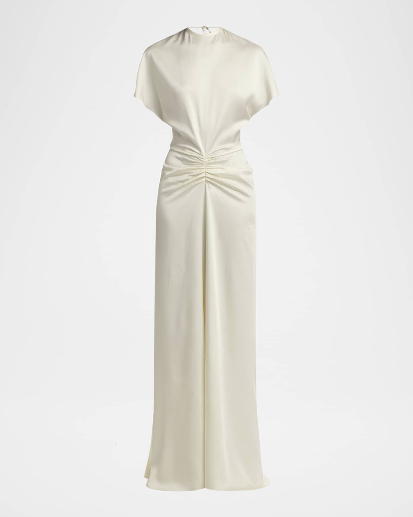 victoria beckham gathered waist floor length dress Victoria Beckham – Victoria Beckham Maxi Ruched Dress in Barcelona or Shop  Online Mujer 732-001505 01