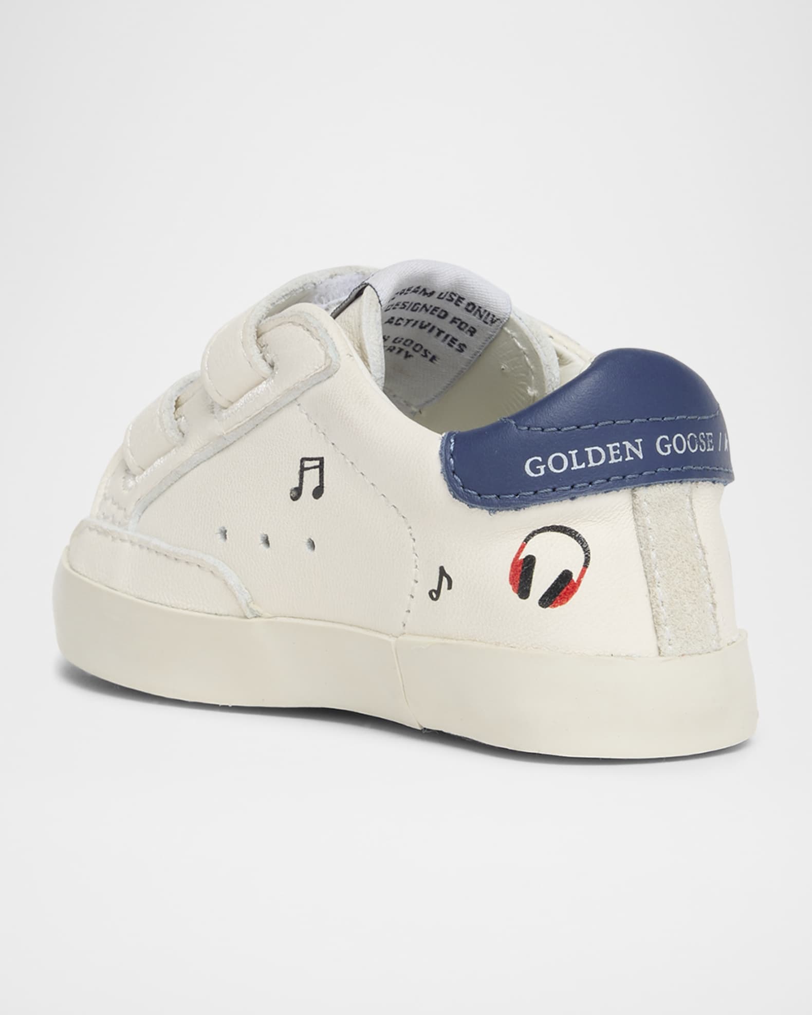 Boy's School Leather Low Top Sneakers, Baby 1
