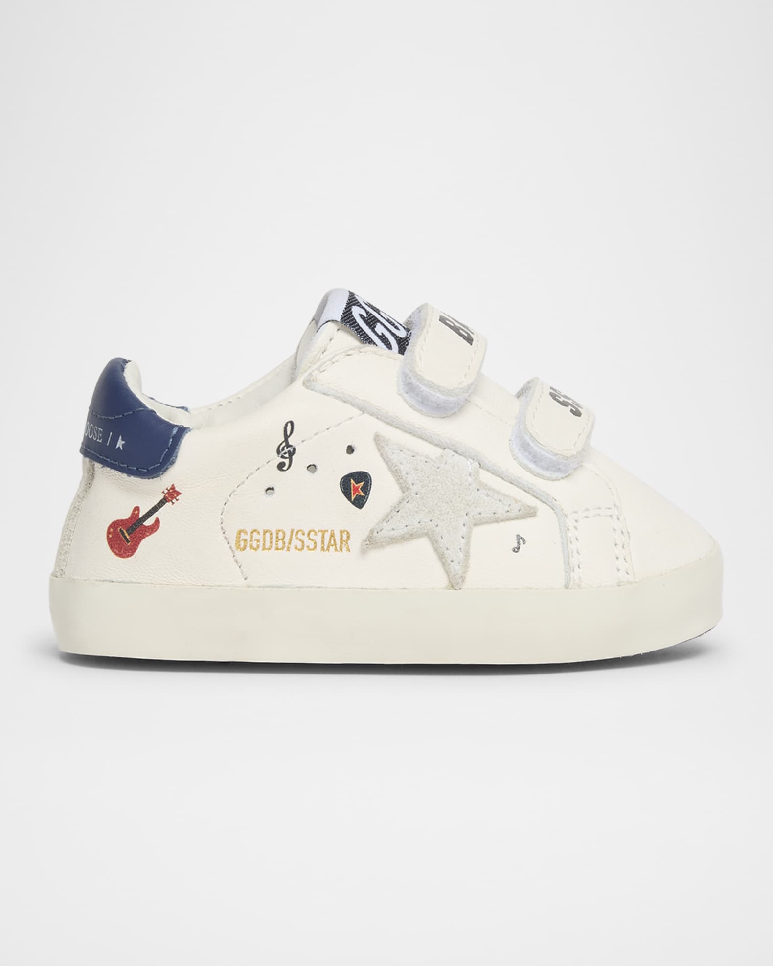 Boy's School Leather Low Top Sneakers, Baby 0