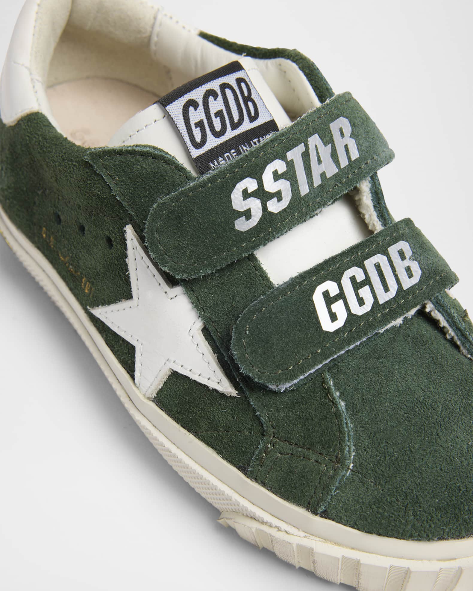Golden Goose Boy's Old School Suede Double Foxing Sneakers