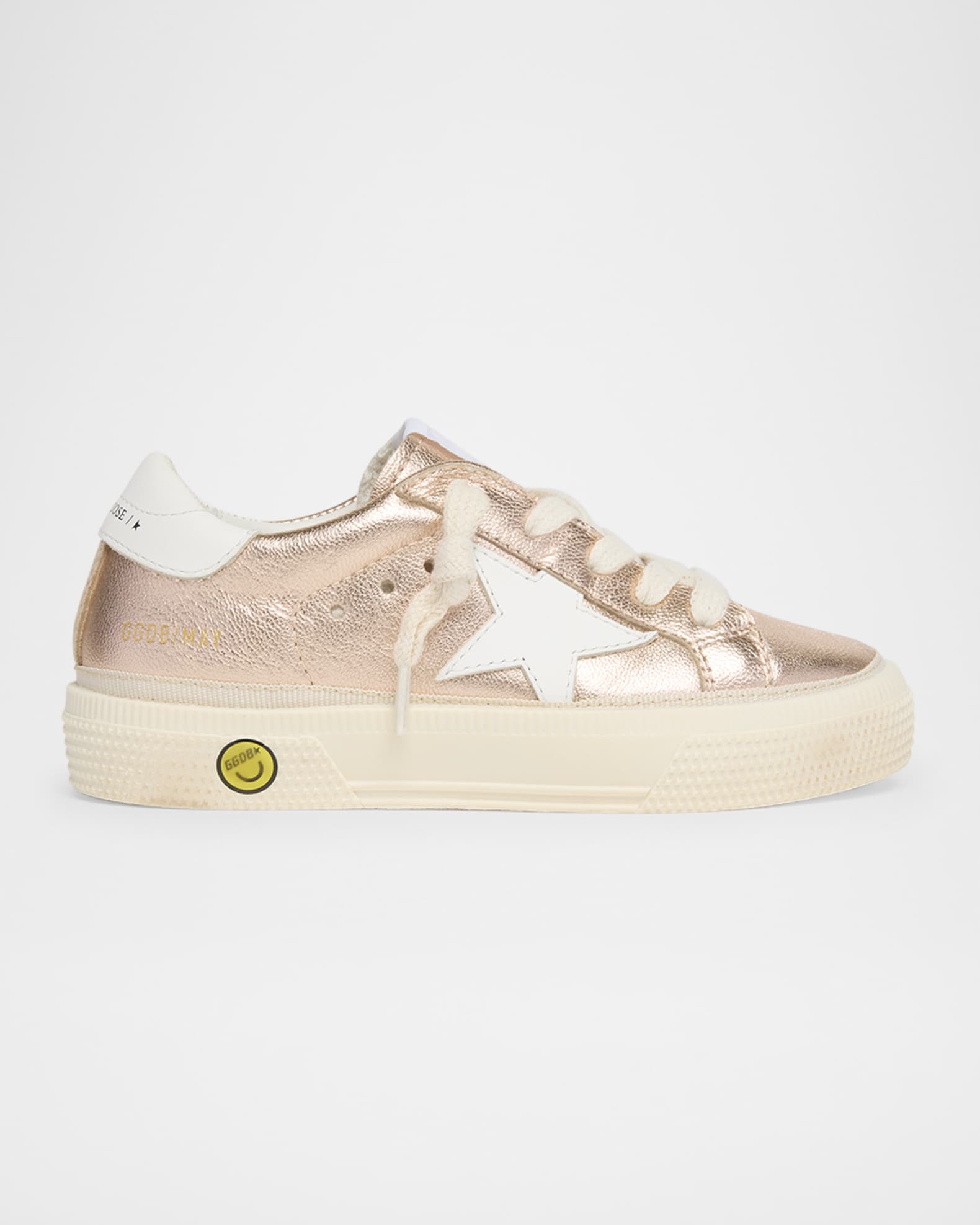 Girl's May Laminated Leather Low-Top Sneakers 0