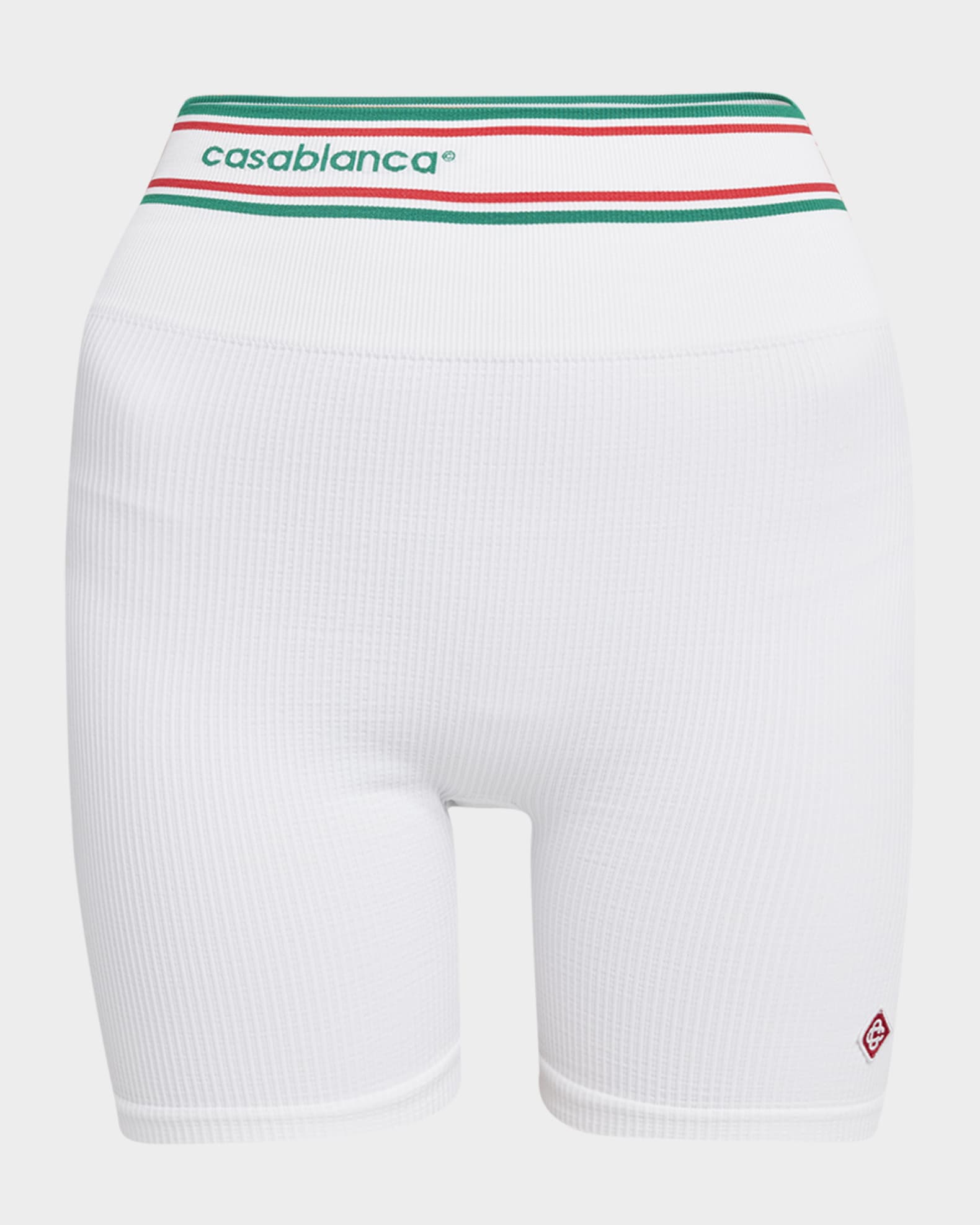 Logo-Band Rib Biker Shorts 0